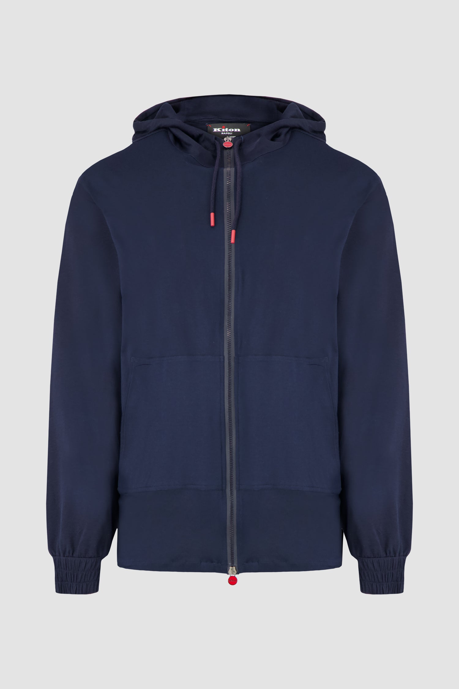 Kiton Navy Umbi Hooded Sweatshirt