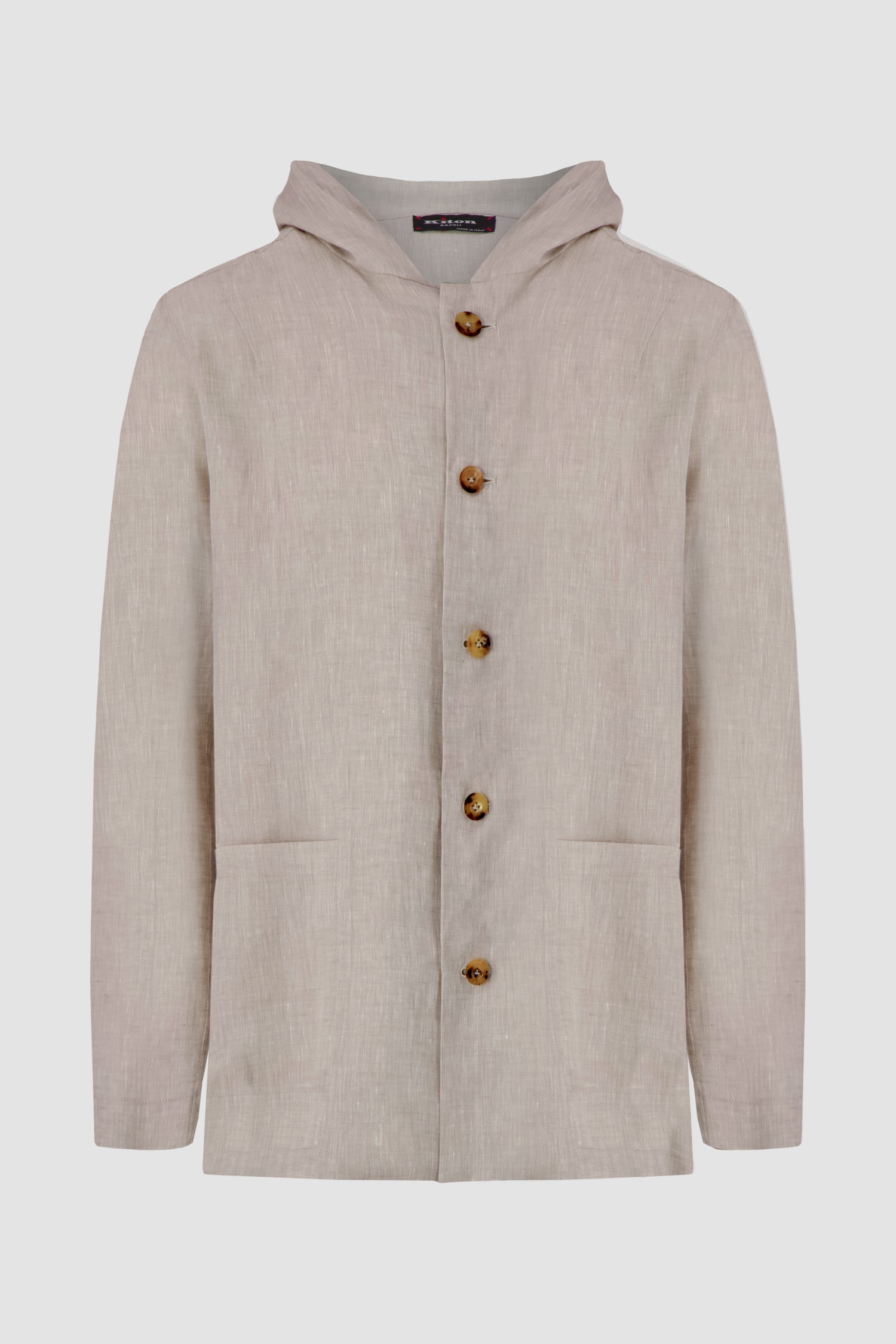 Kiton Champagne Hooded Luca Blazer