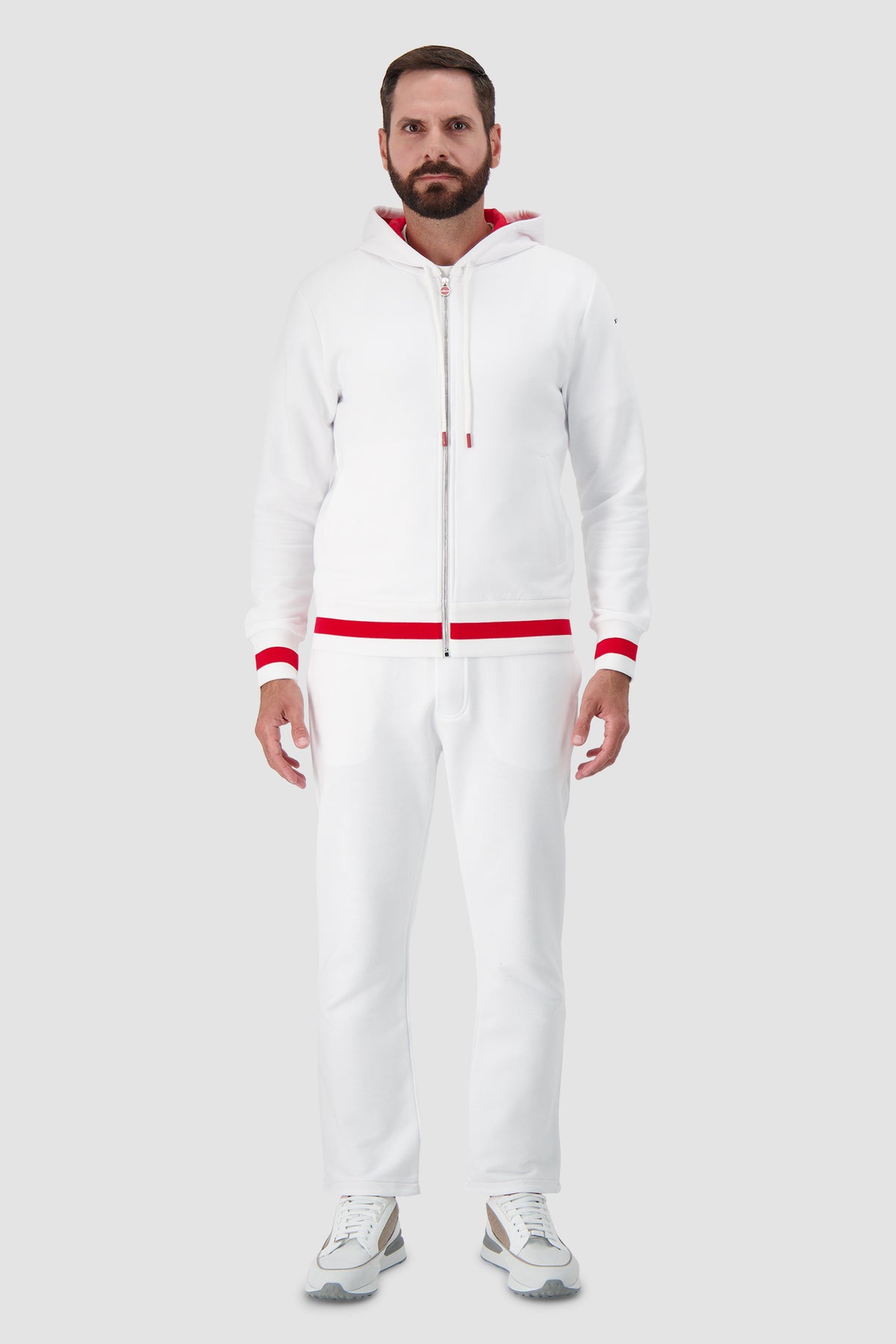 Kiton White/Red Cotton Tracksuit