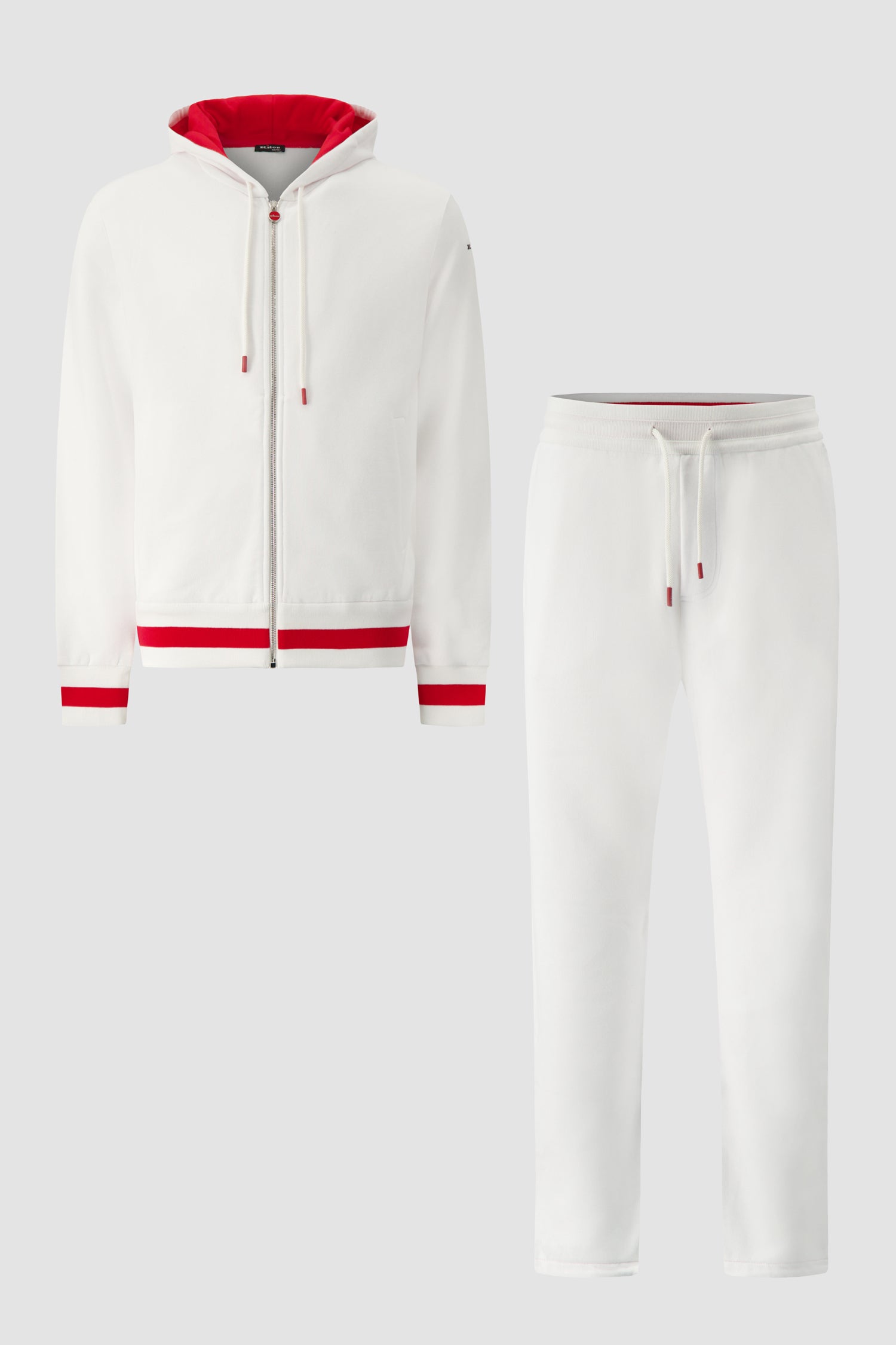 Kiton White/Red Cotton Tracksuit