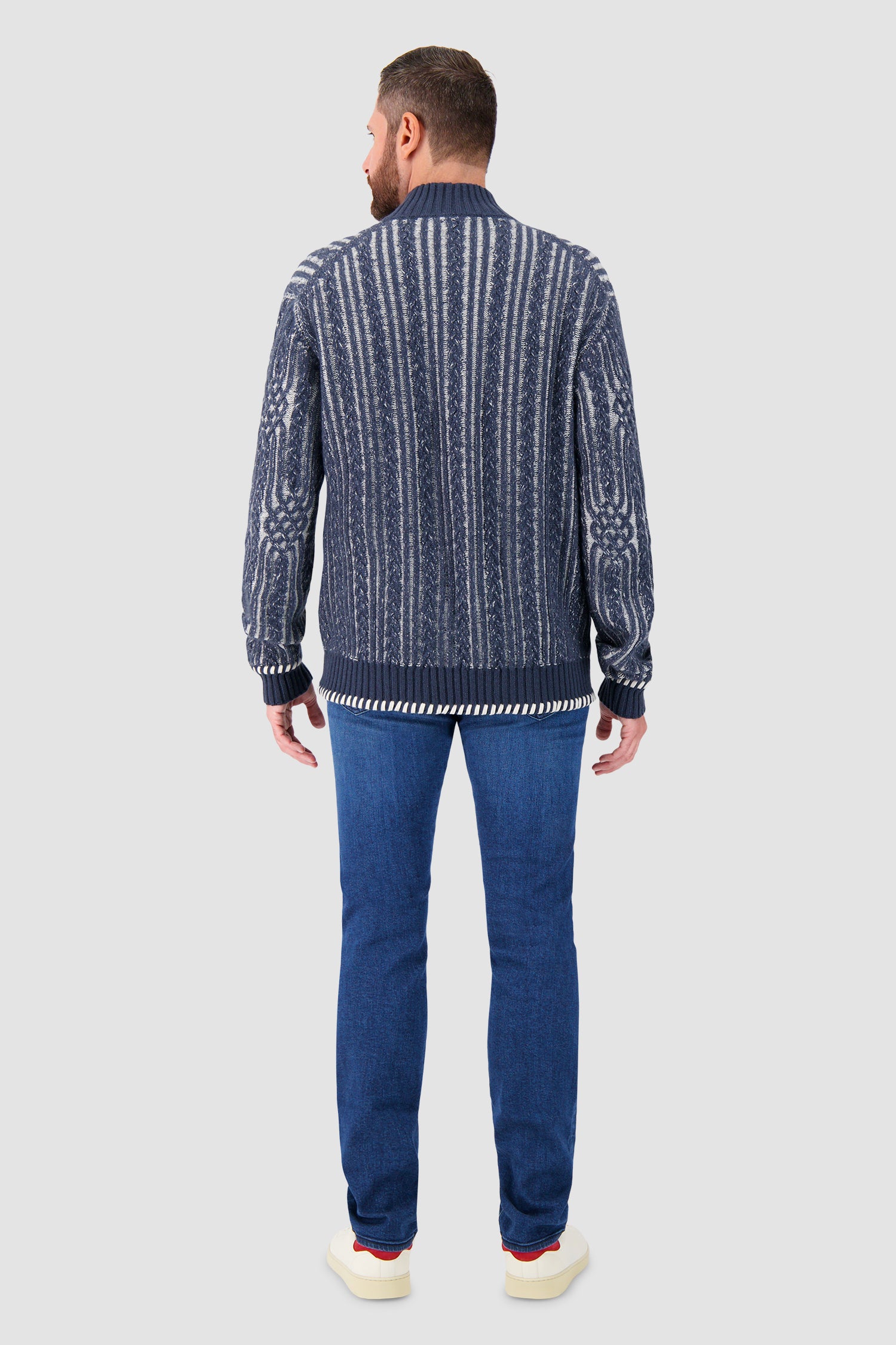 Pull en maille torsadée Kiton