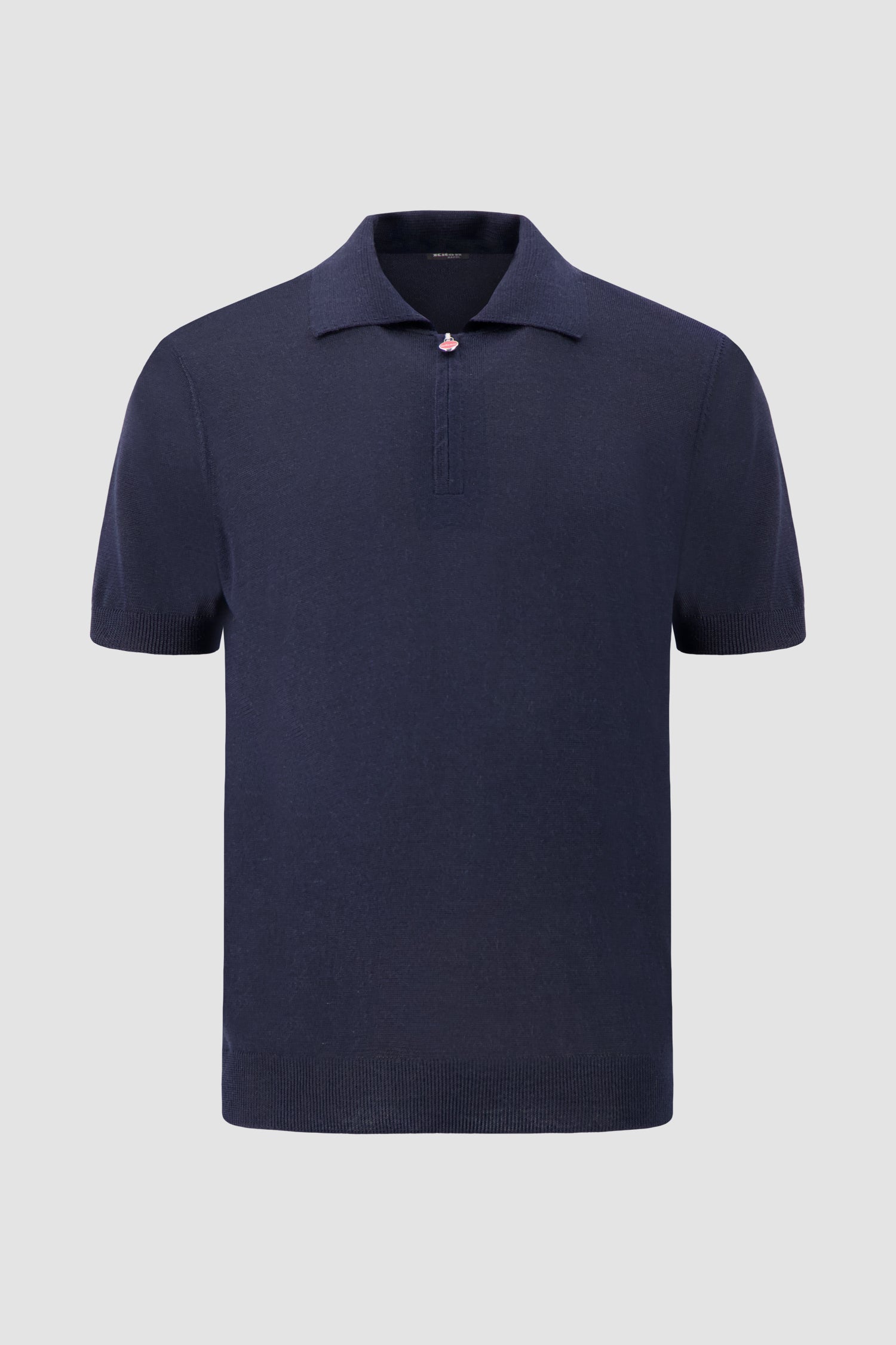 Kiton Silk Navy Polo