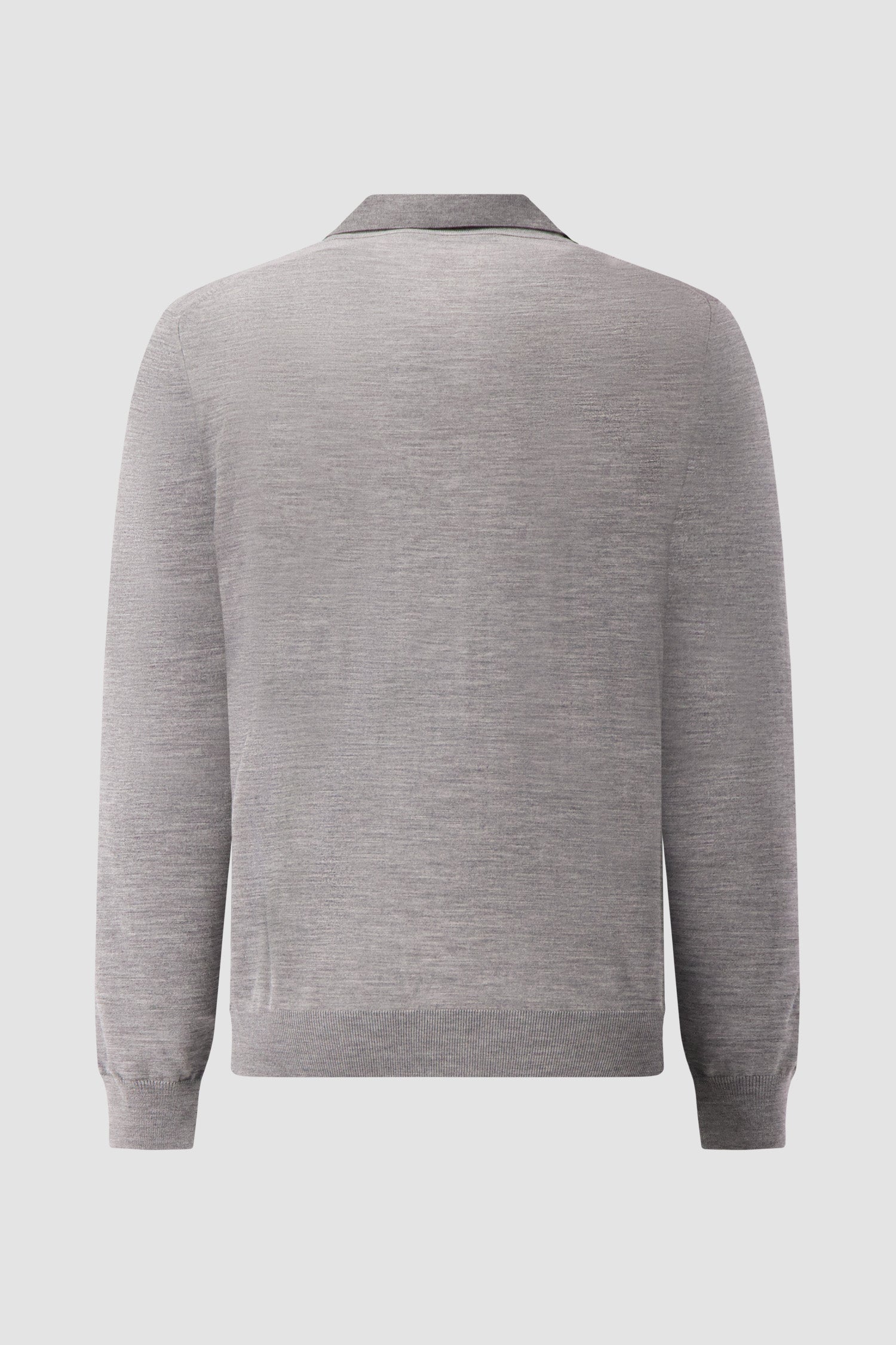 Kiton Grey Half-Zip Polo Sweater