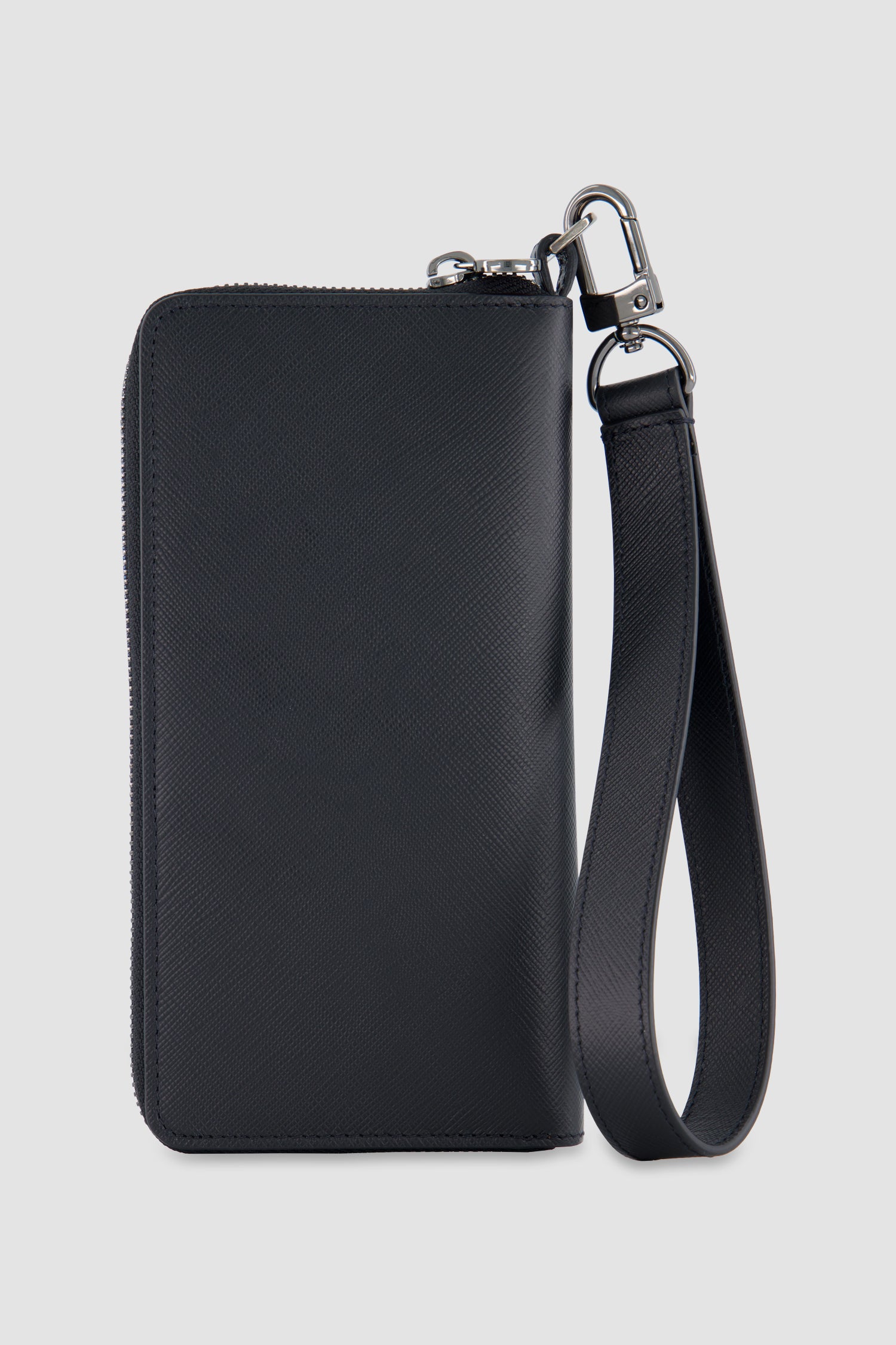 Kiton Black Calfskin Phone Holder