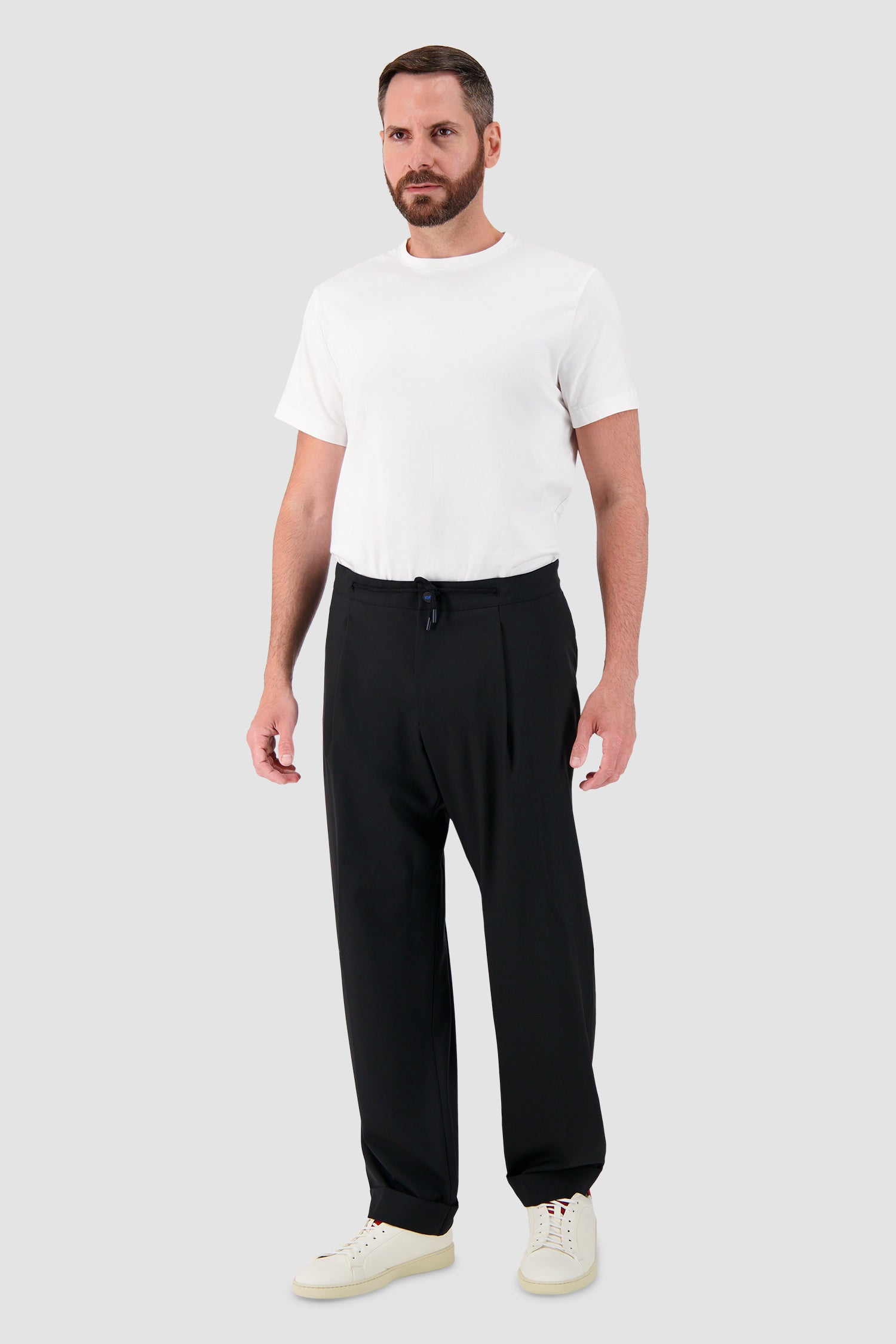 Kiton Black Wool Trousers