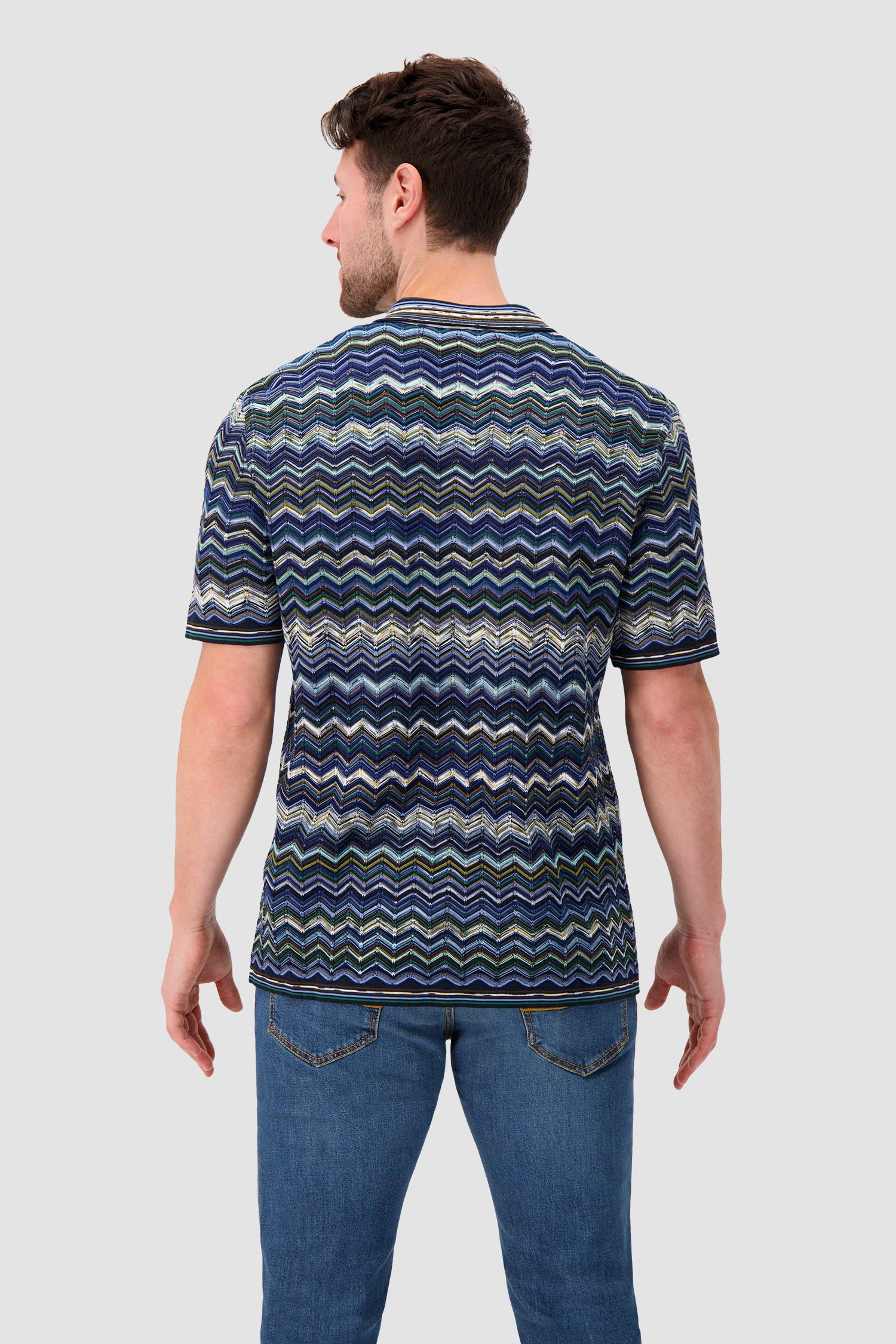 Missoni  Short-sleeve polo with Chevron pattern