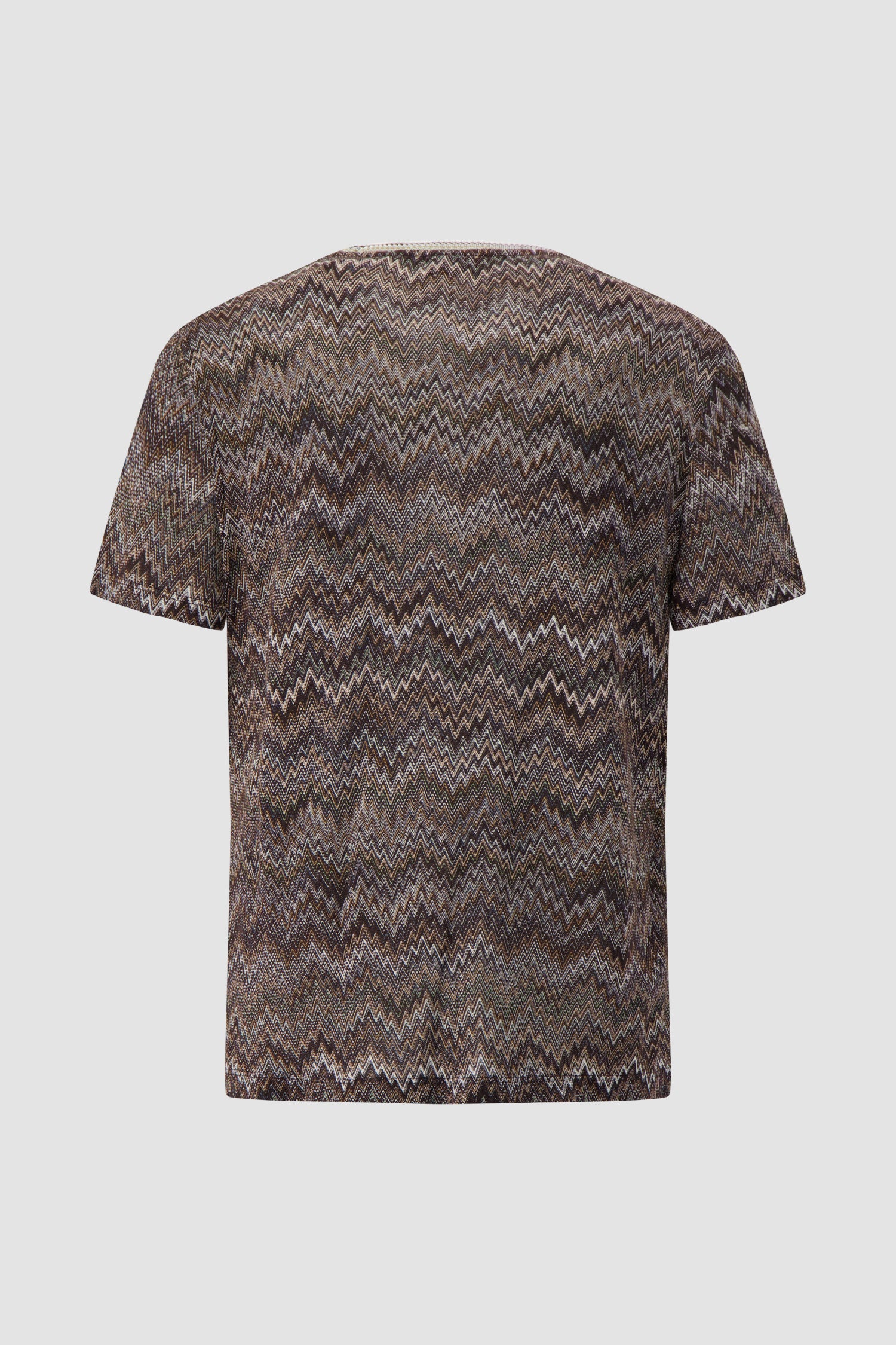 Missoni Brown Chevron Knit Tshirt