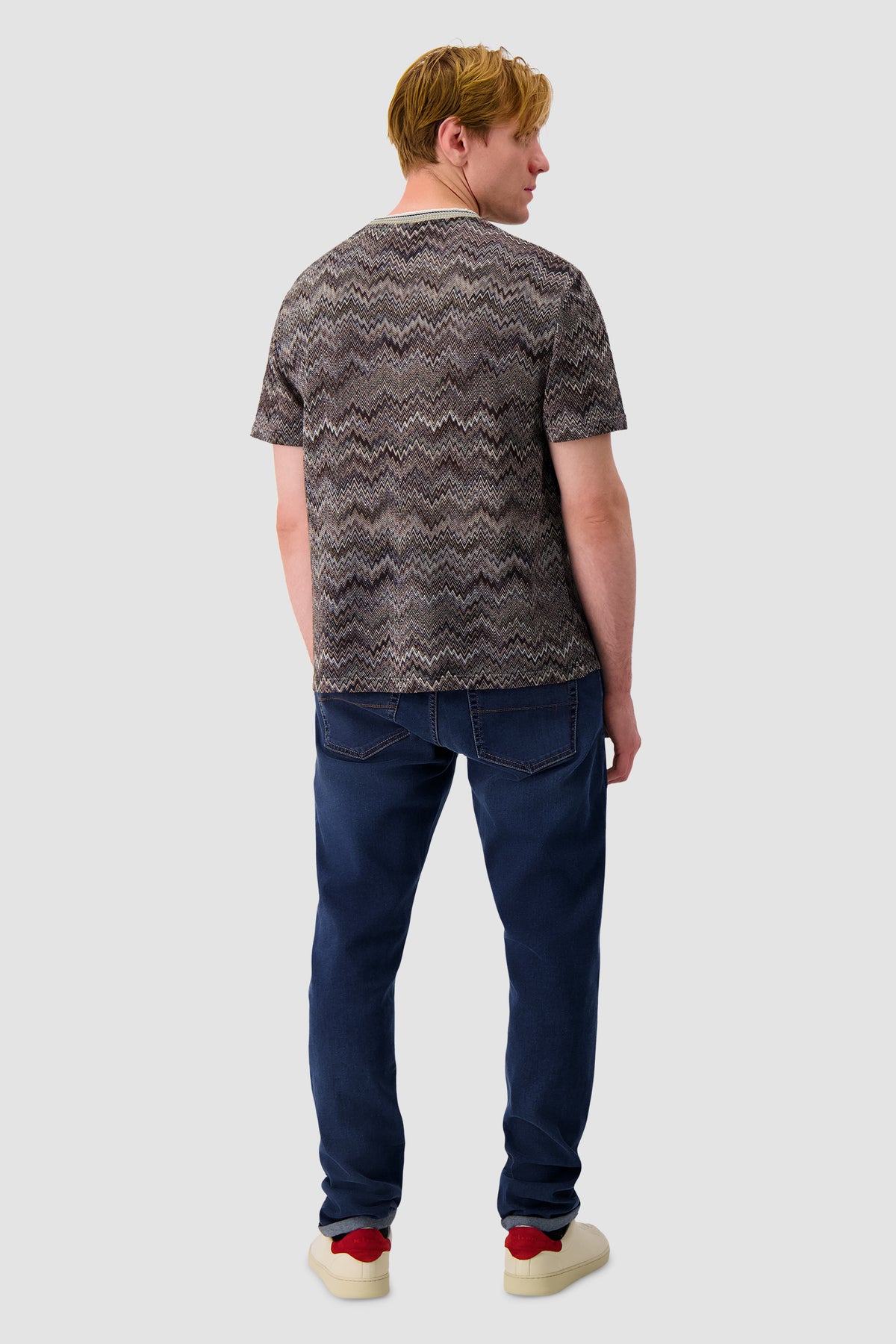 T-shirt en maille de coton Missoni à motif chevron