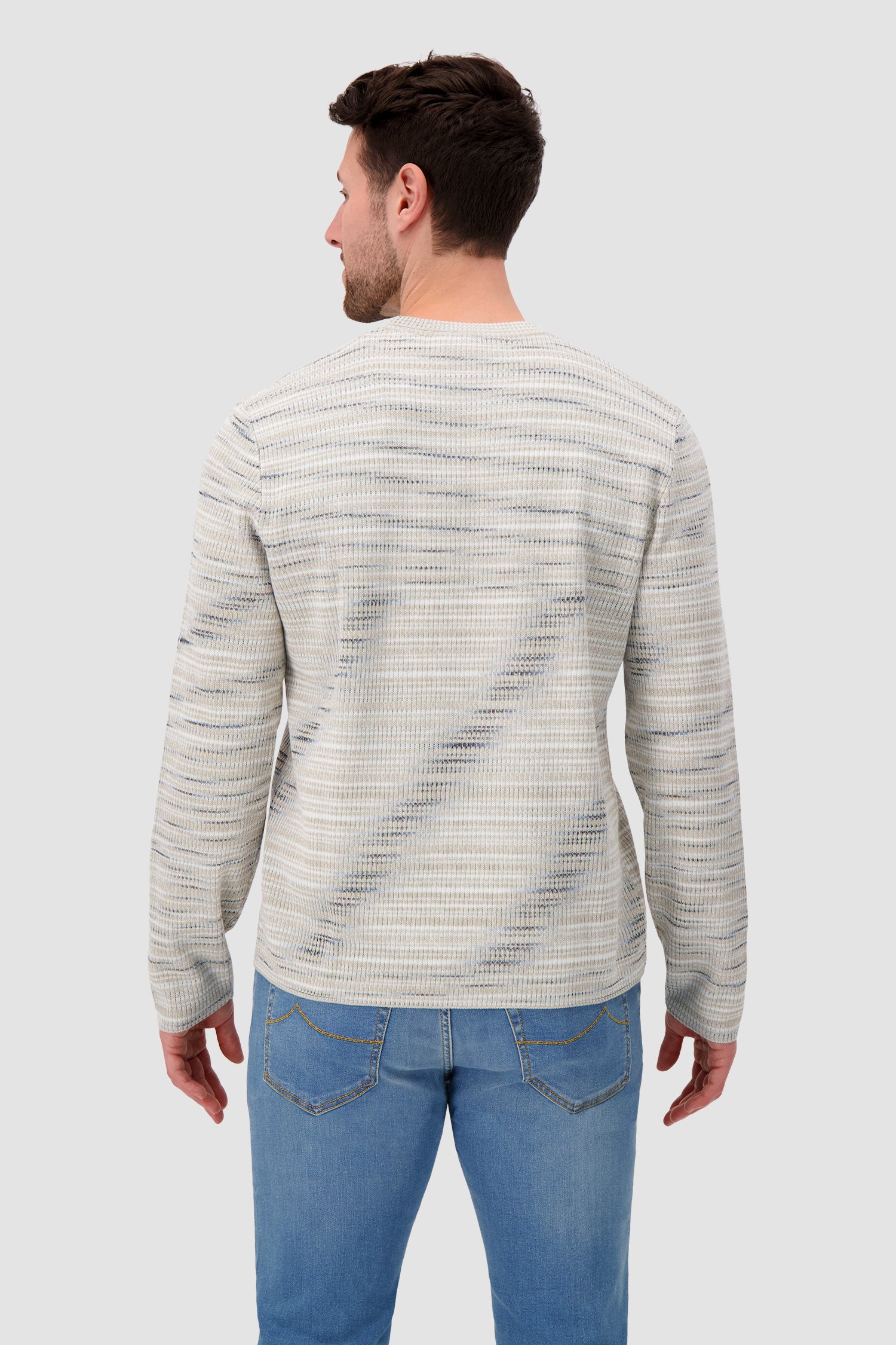 Missoni Ribbed crew-neck flamed cotton pullover