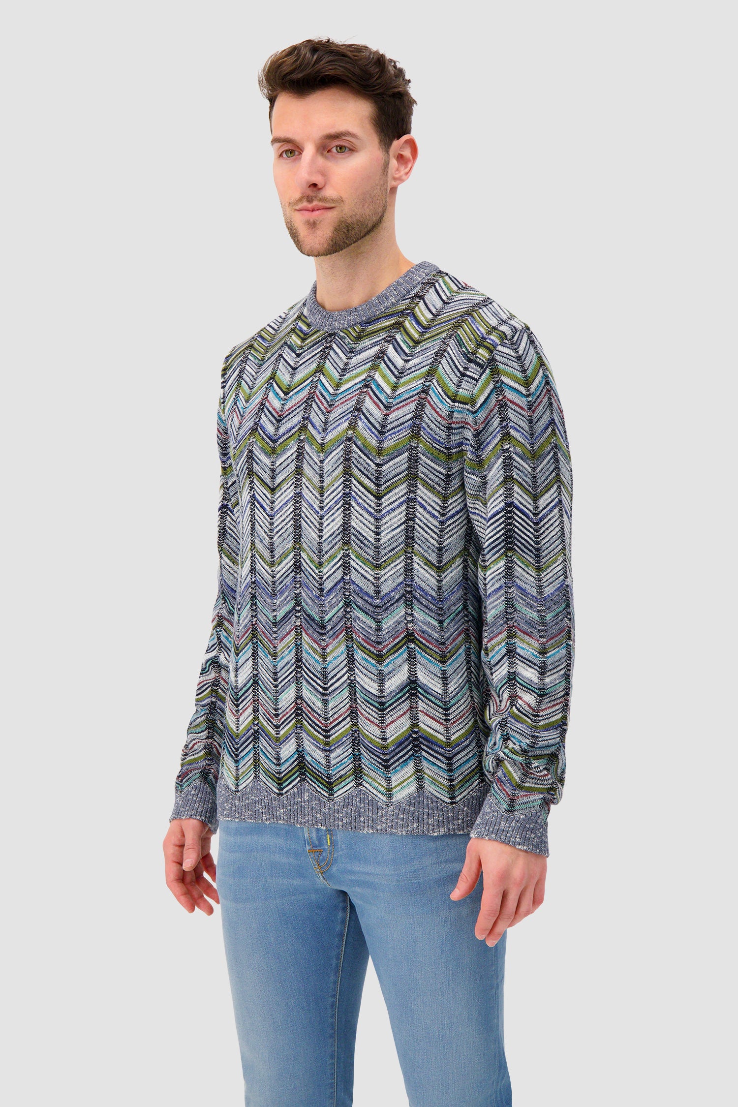 Missoni crew-neck cotton pullover