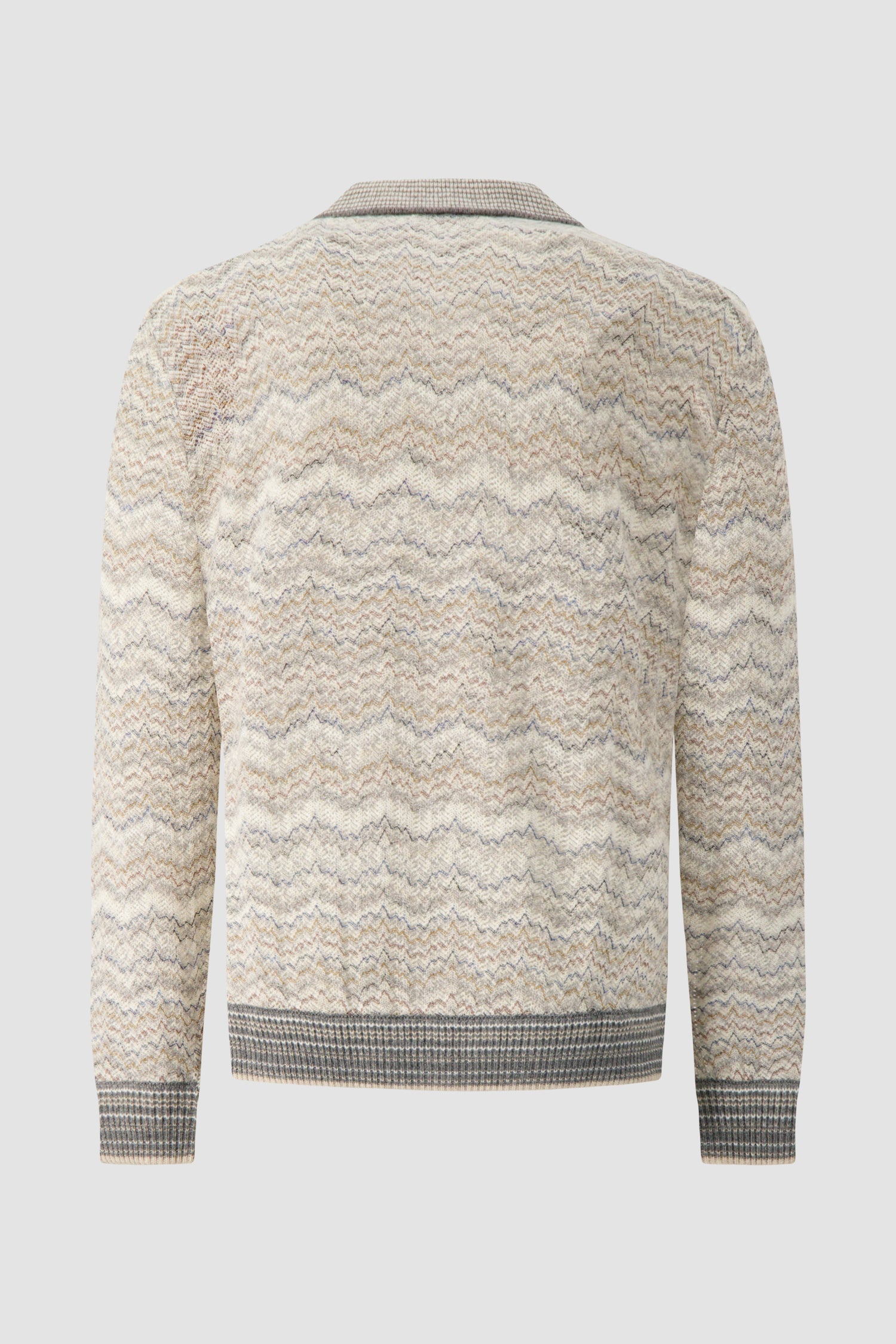 Missoni Ivory Cashmere Long Sleeve Polo Sweater