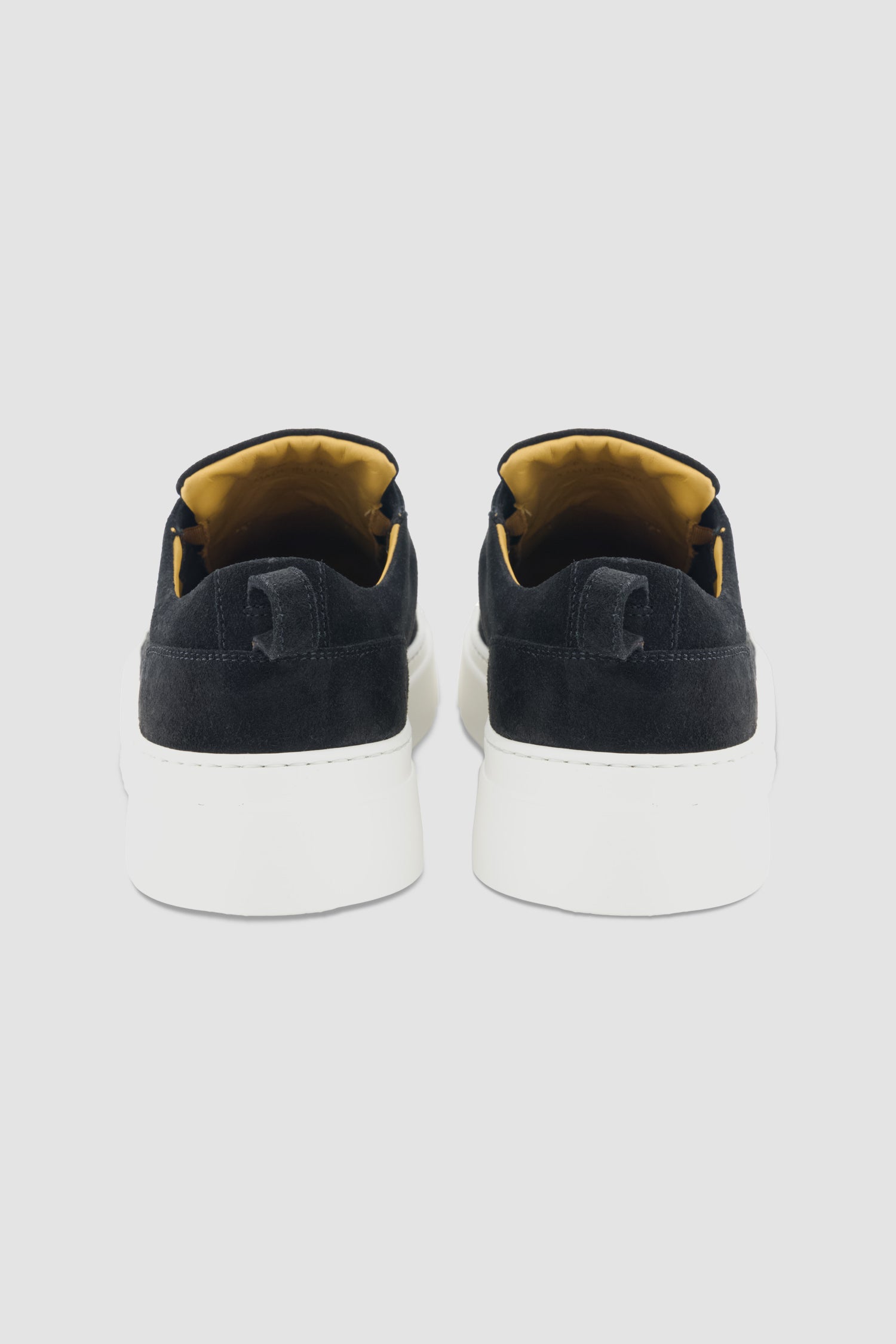 Kiton Black Suede Slip-On Sneakers