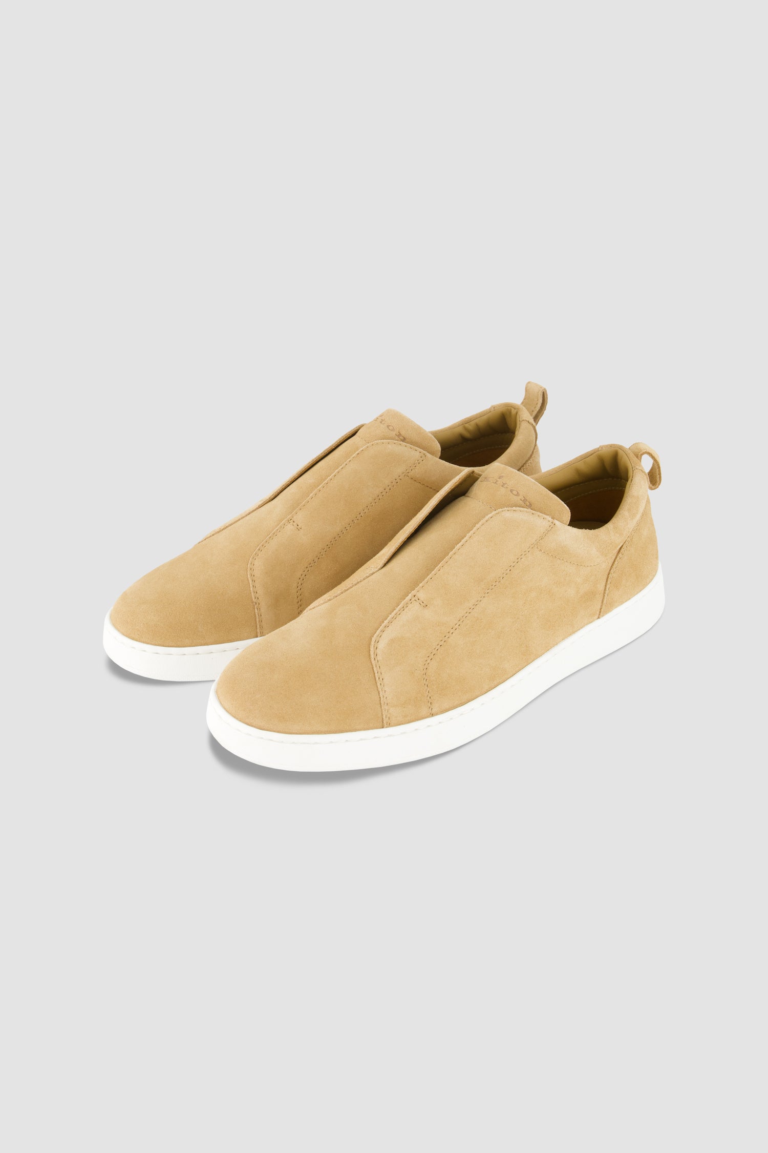 Kiton Tan/Milk Suede Sneakers
