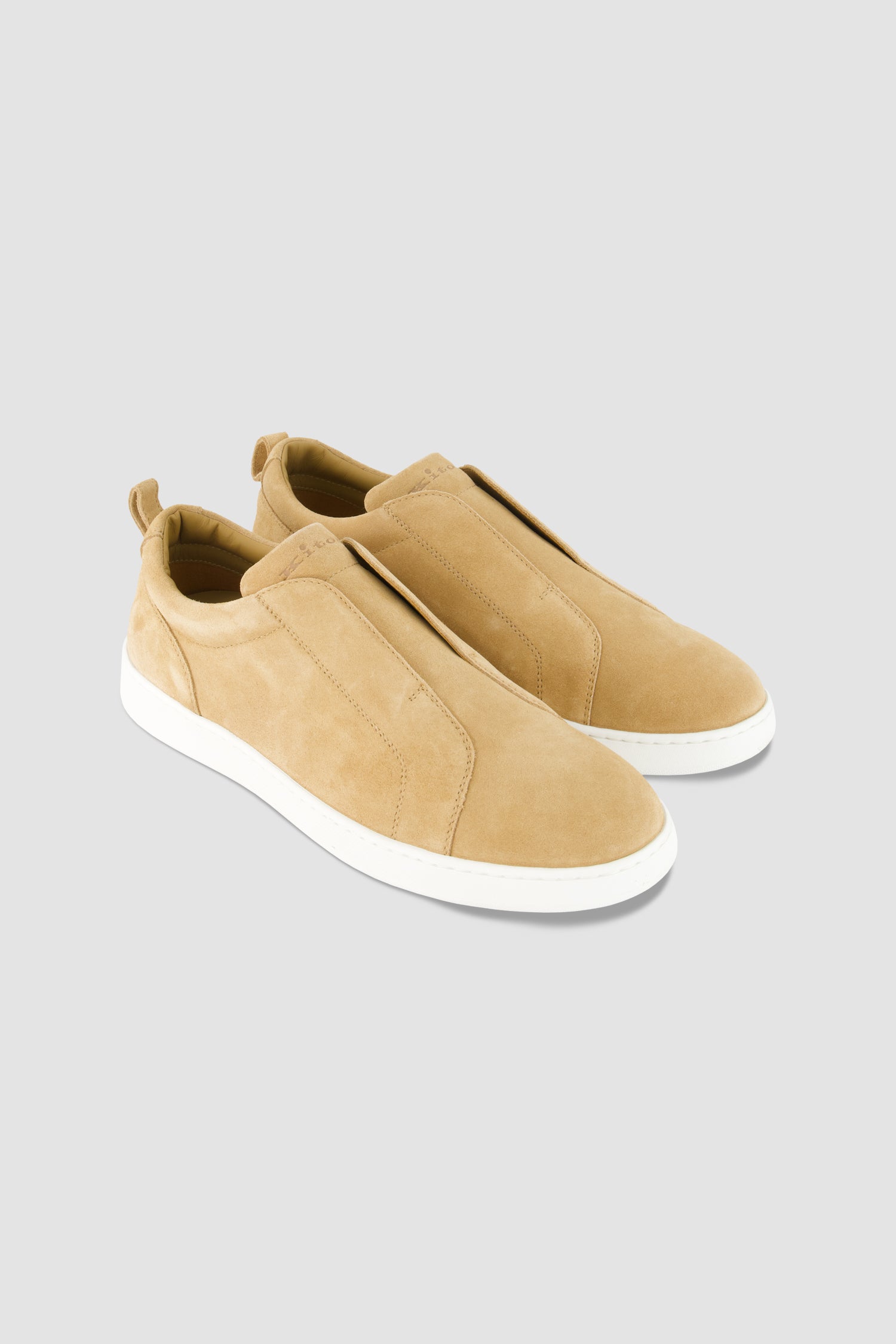 Kiton Tan/Milk Suede Sneakers