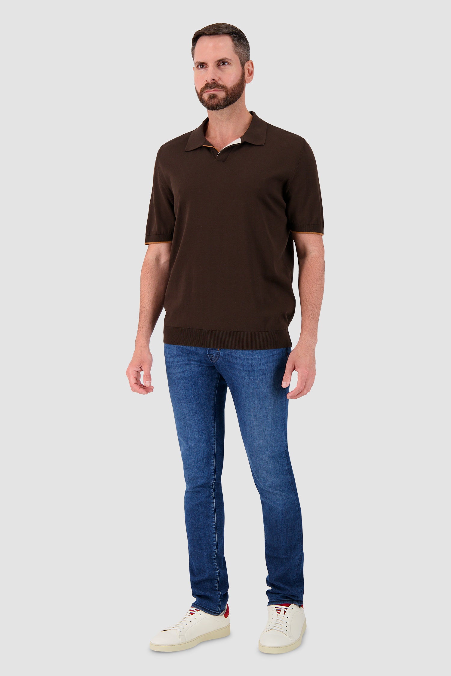 Moorer Brown VERNON-LSP Polo