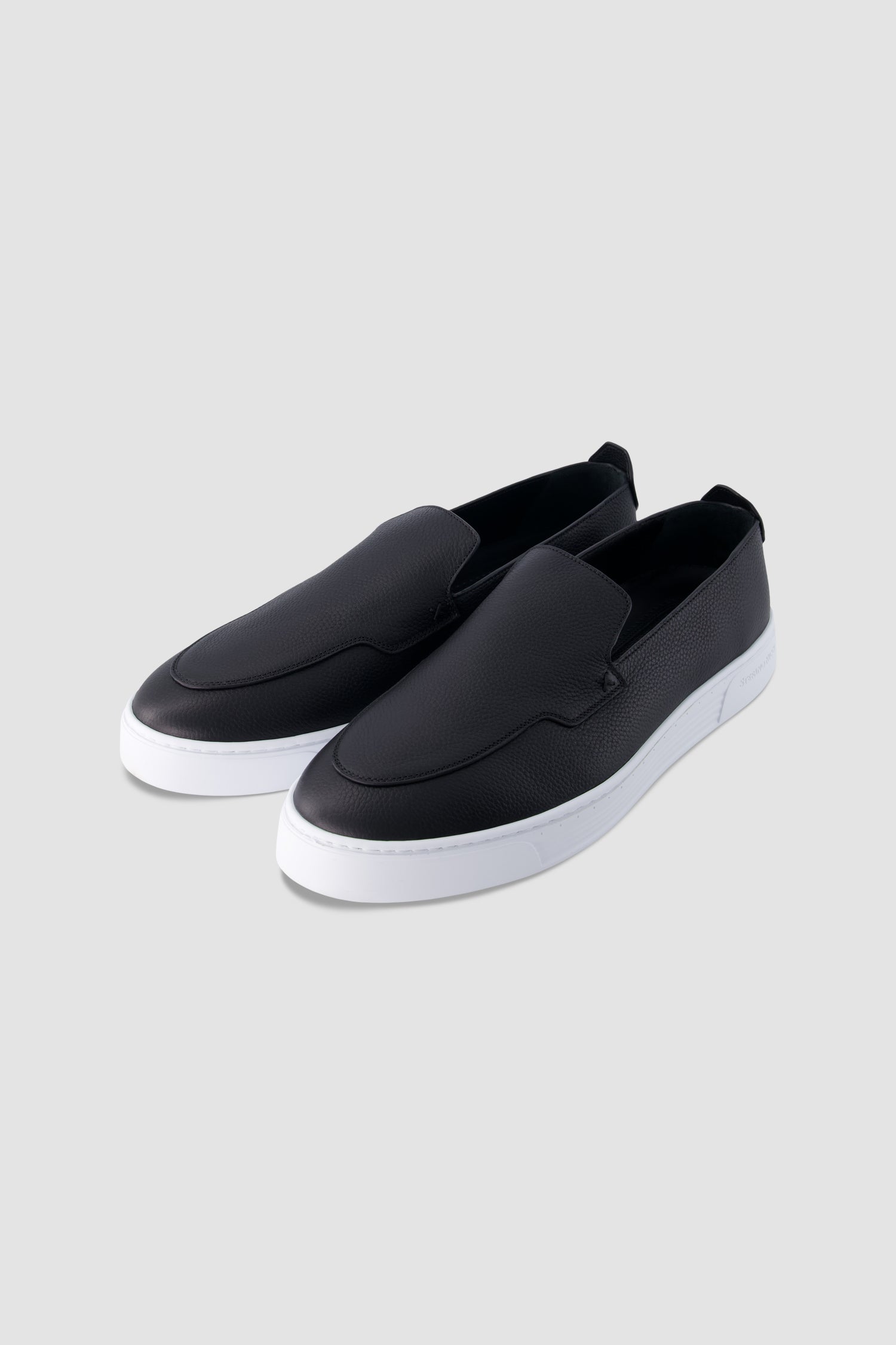 Stefano Ricci Black Leather Sneakers