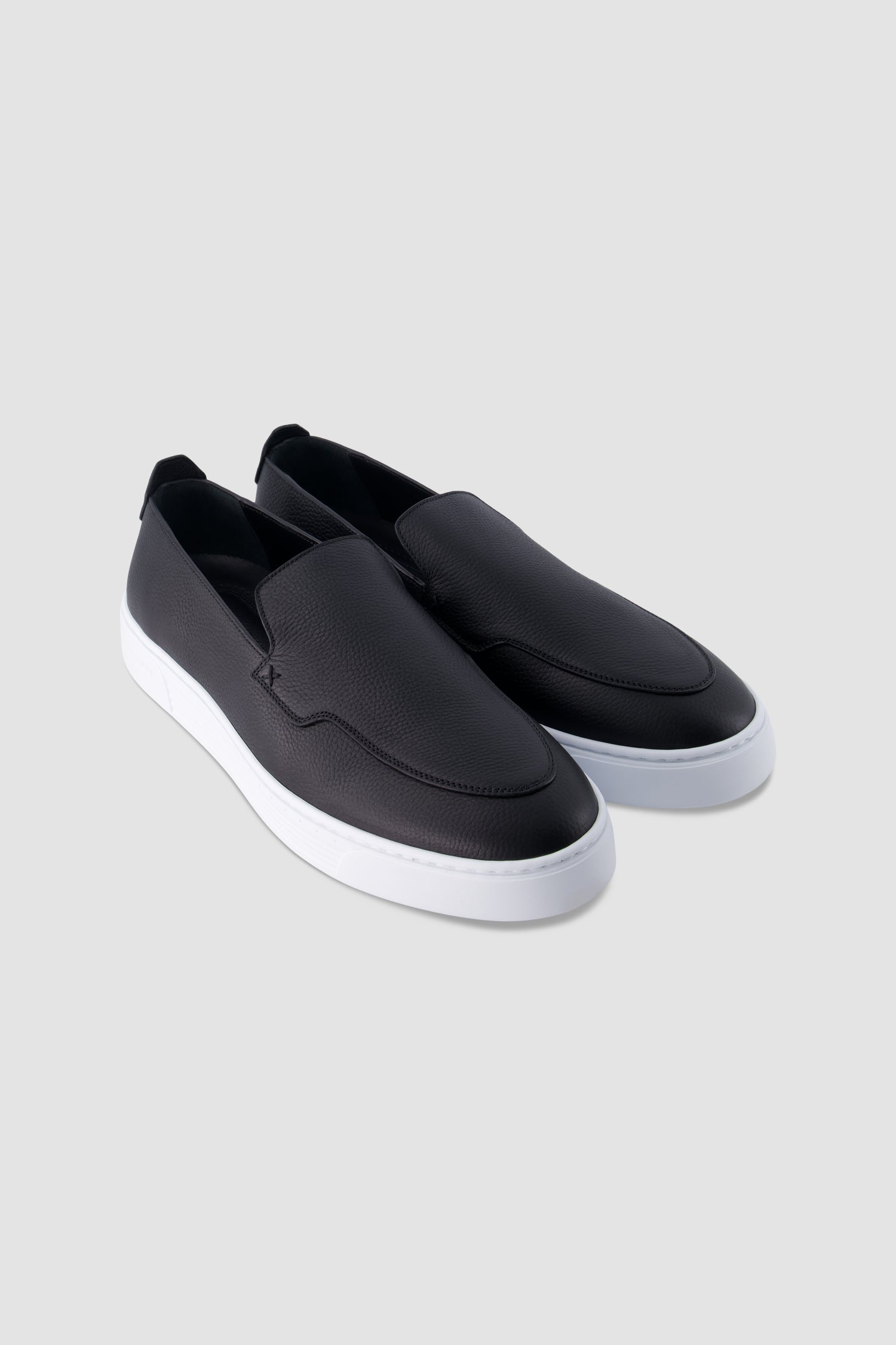 Stefano Ricci Black Leather Sneakers