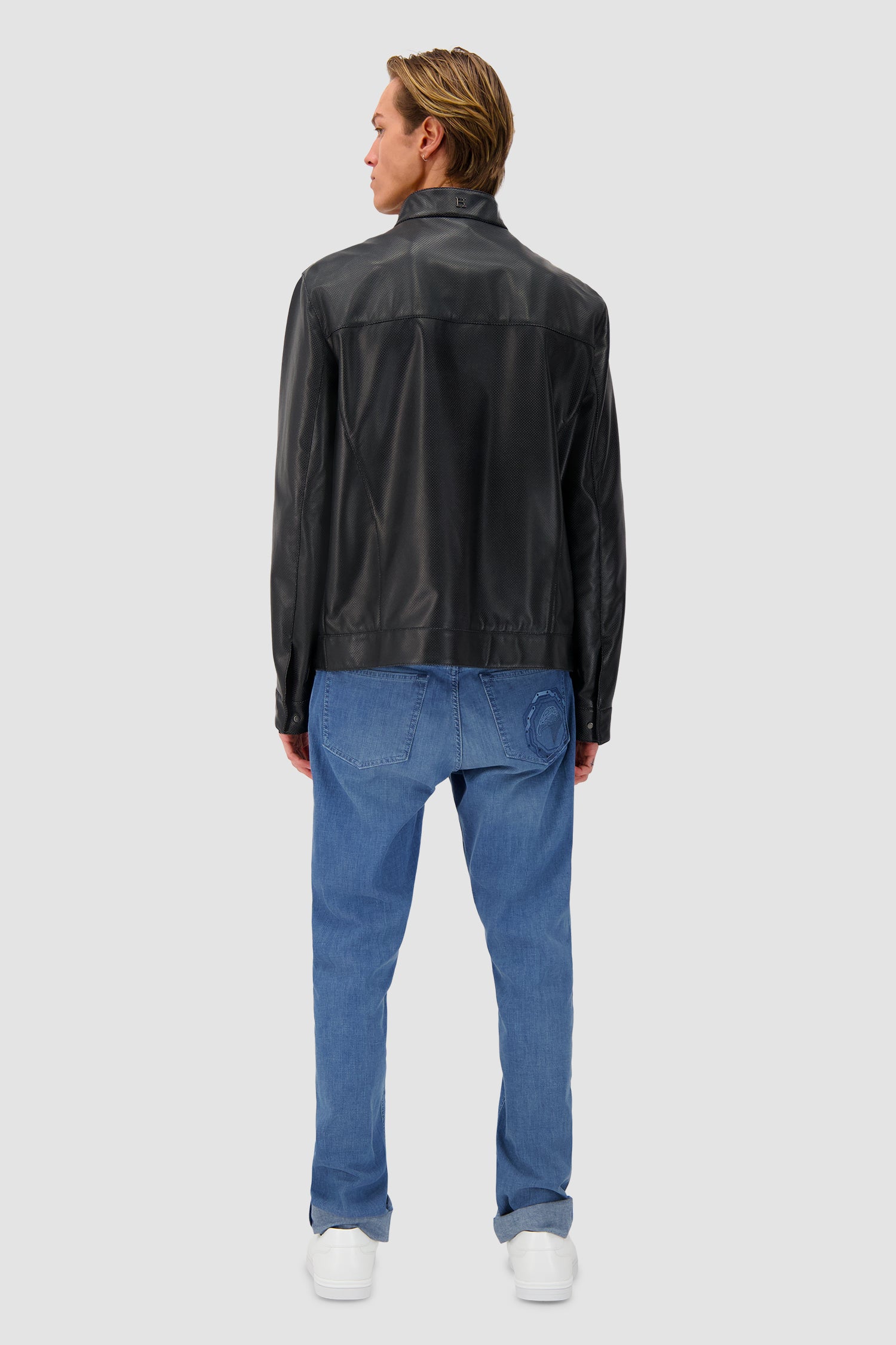 Blouson en cuir Hettabretz