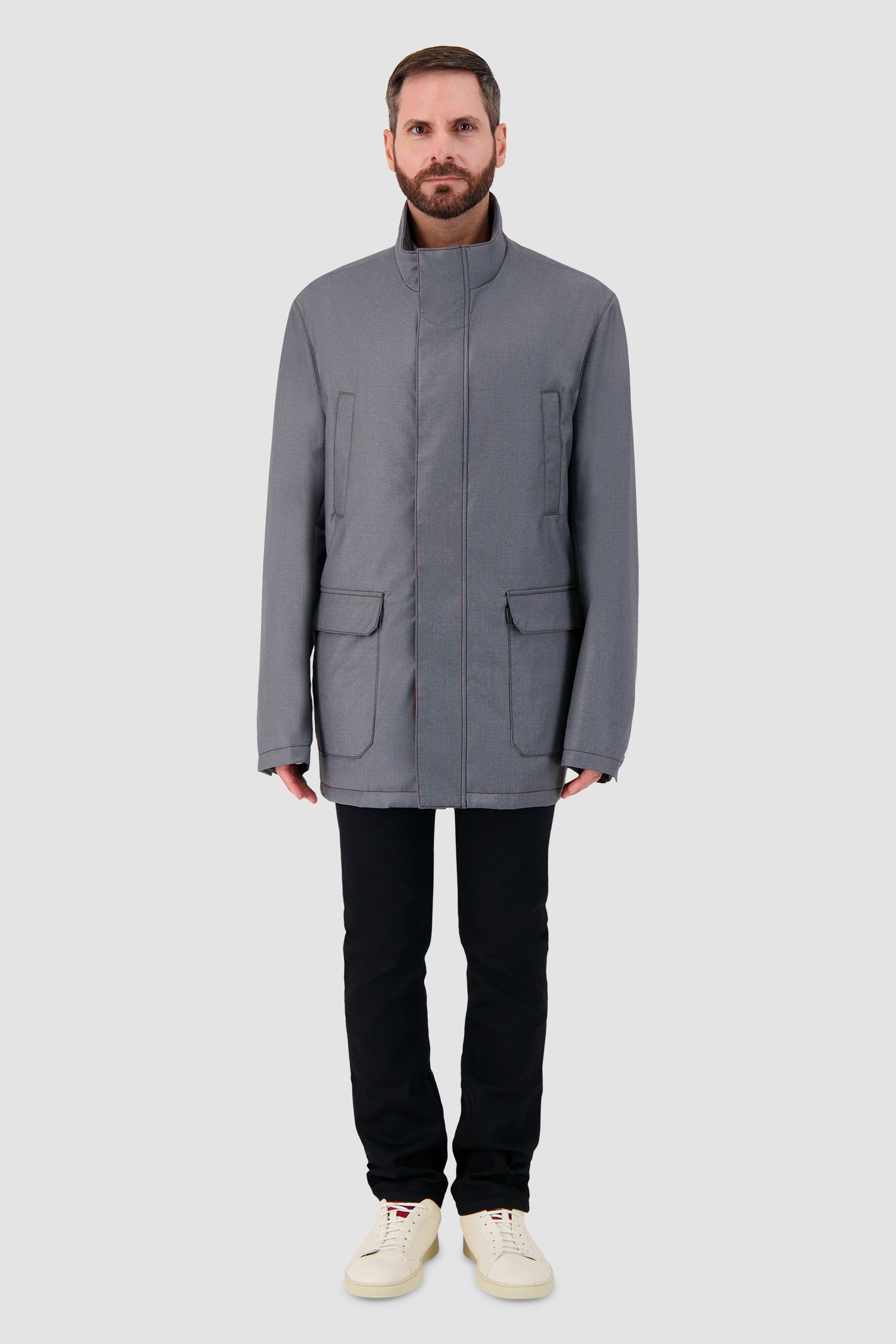 Hettabretz Grey Technical Field Jacket
