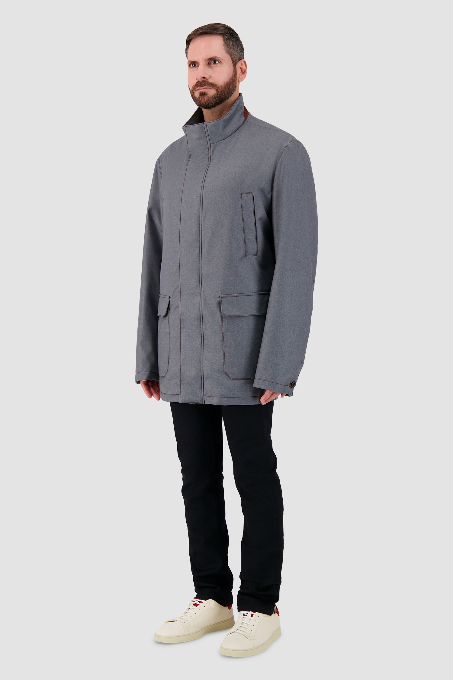 Hettabretz Grey Technical Field Jacket