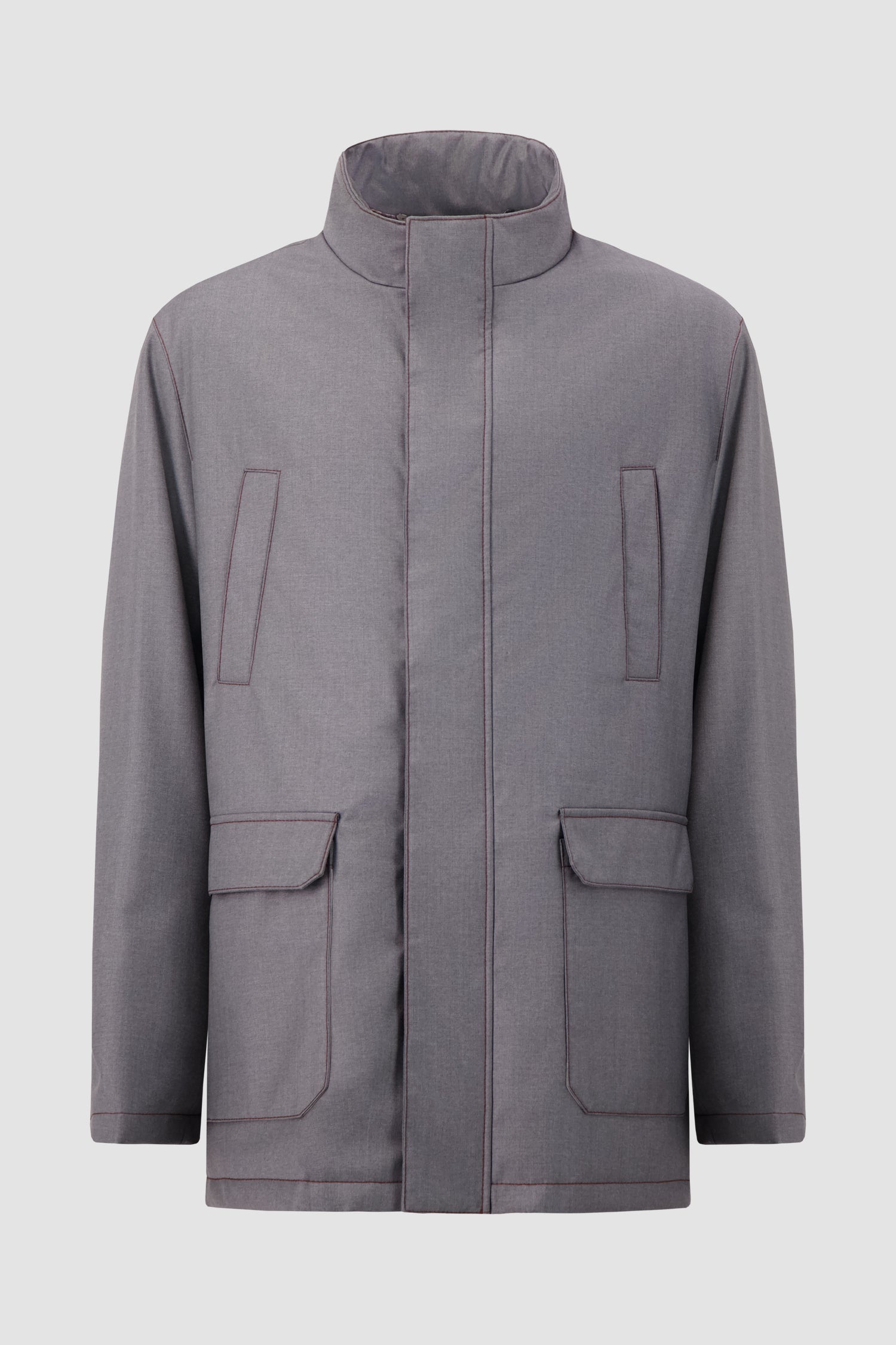 Hettabretz Grey Technical Field Jacket