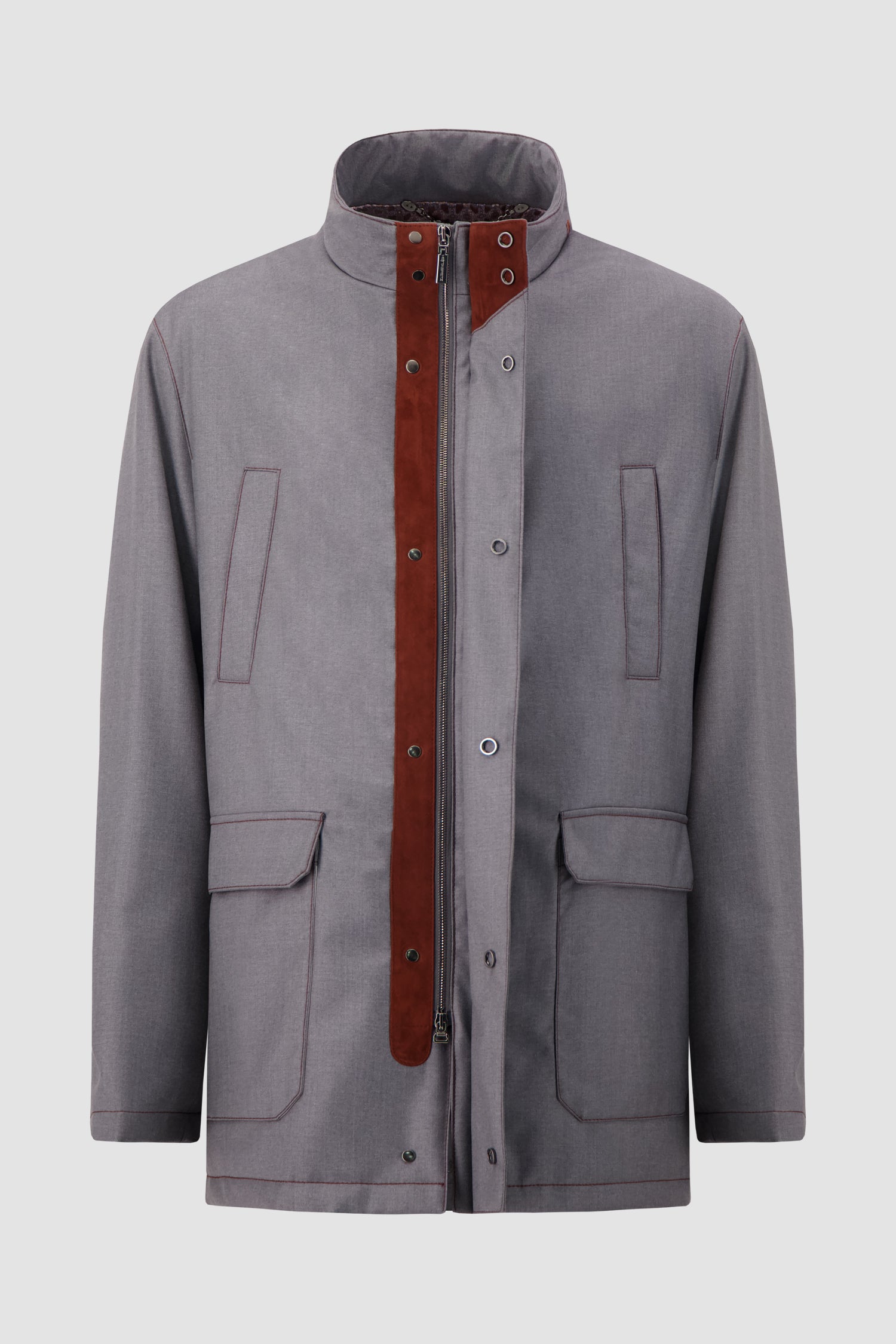 Hettabretz Grey Technical Field Jacket
