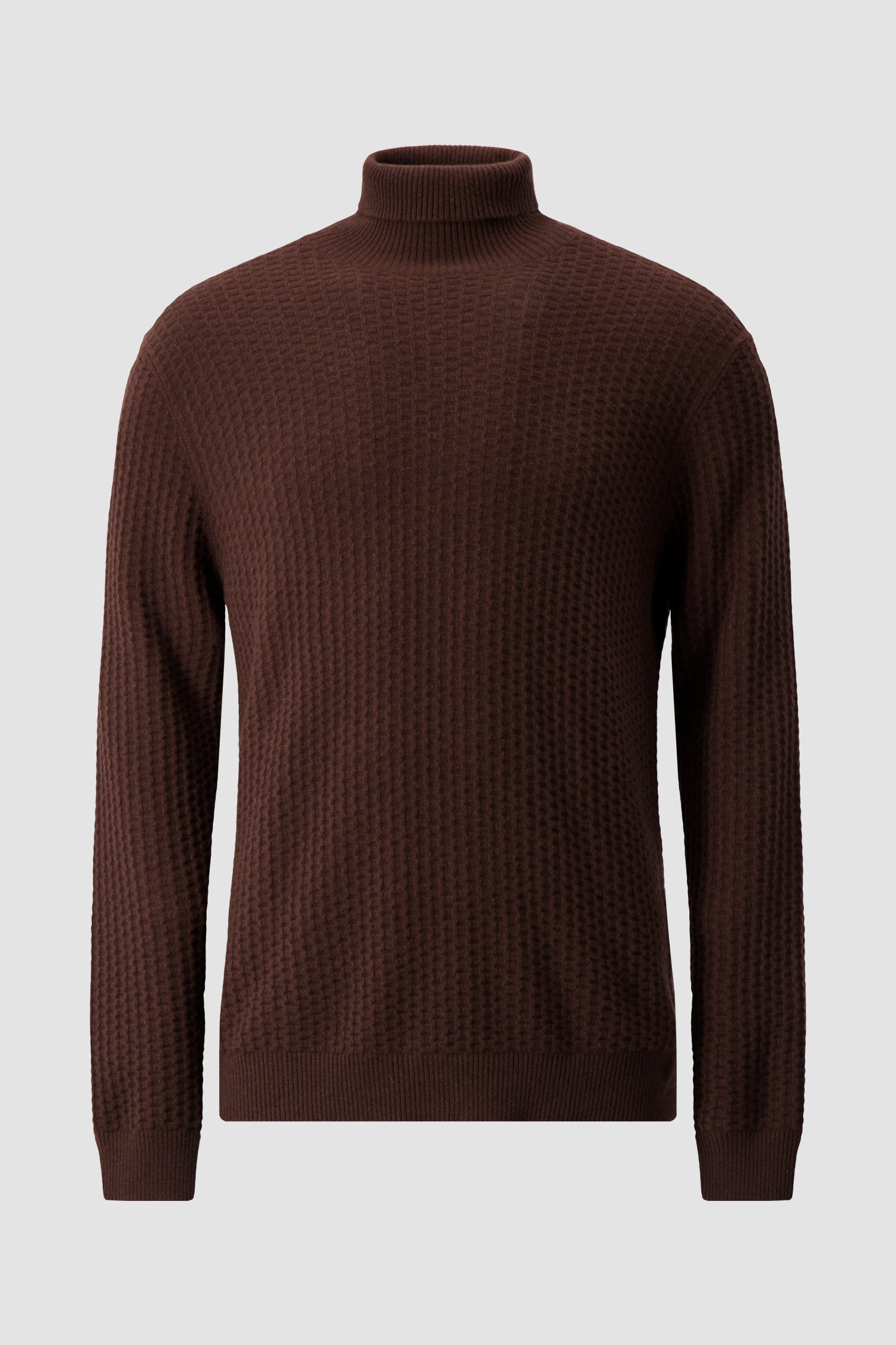 Pashmere Brown Baby Cashmere Turtle Neck Sweater