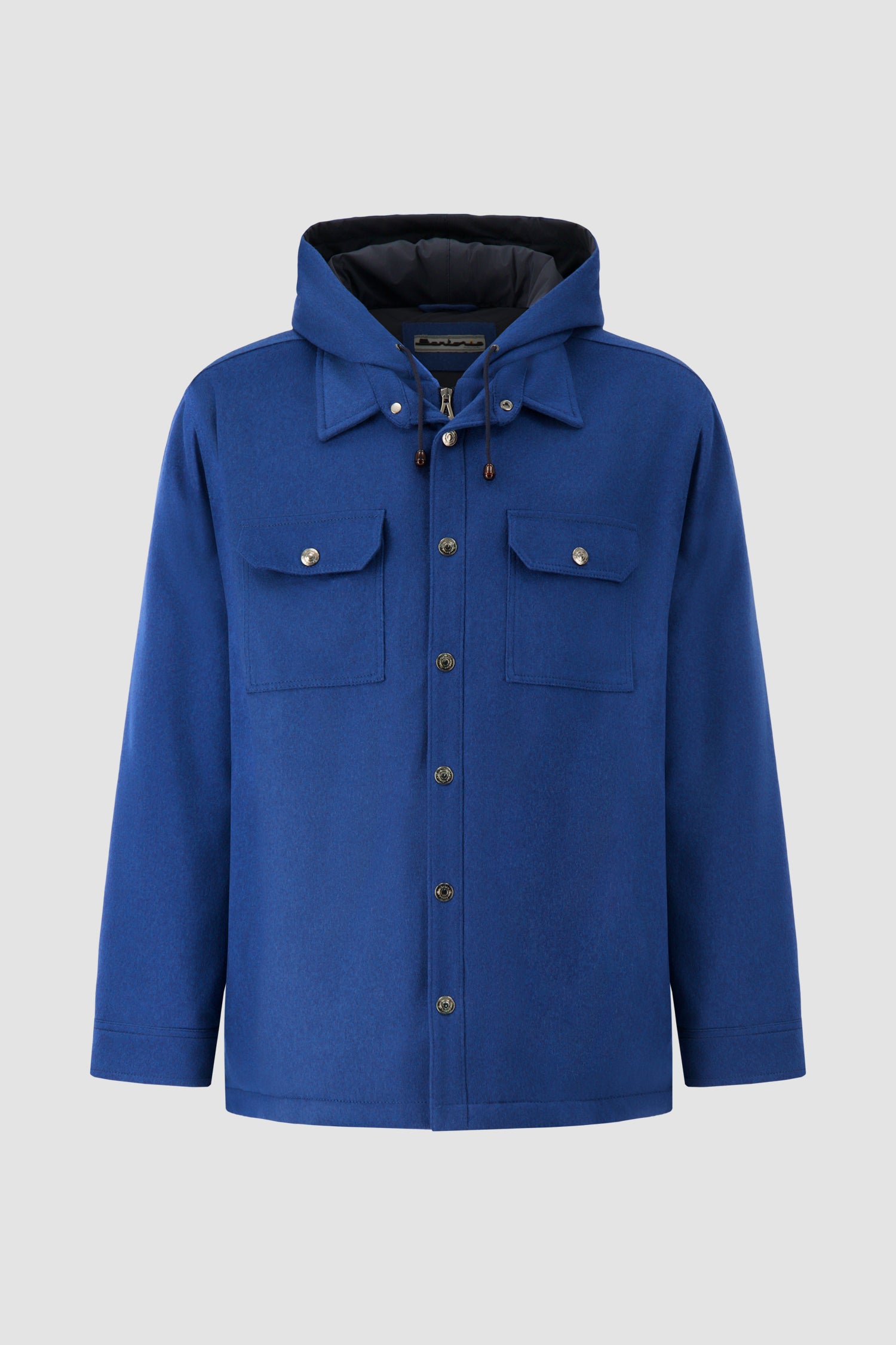 Sartorio Blue Cashmere Hooded Jacket