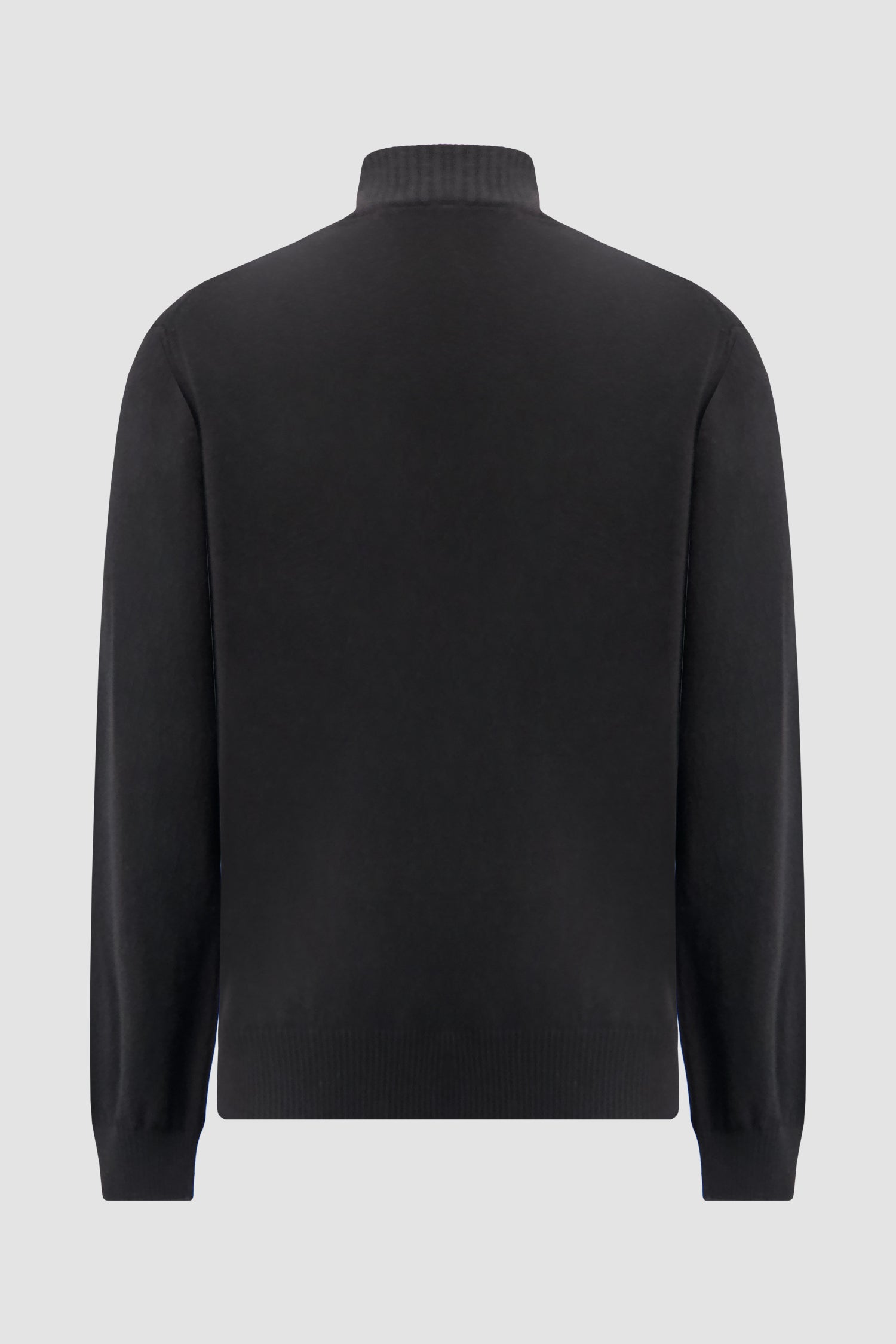 Pashmere Black Foggy Baby Cashmere Zip Sweater