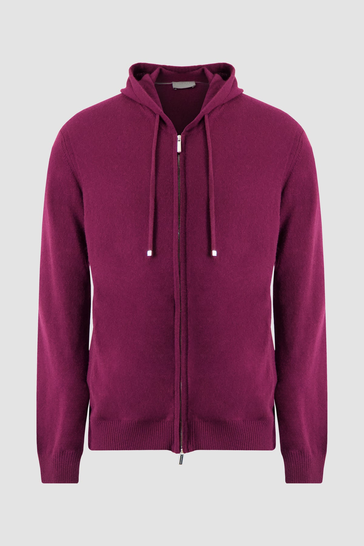 Pashmere Burgundy Cashmere Zip Hoodie