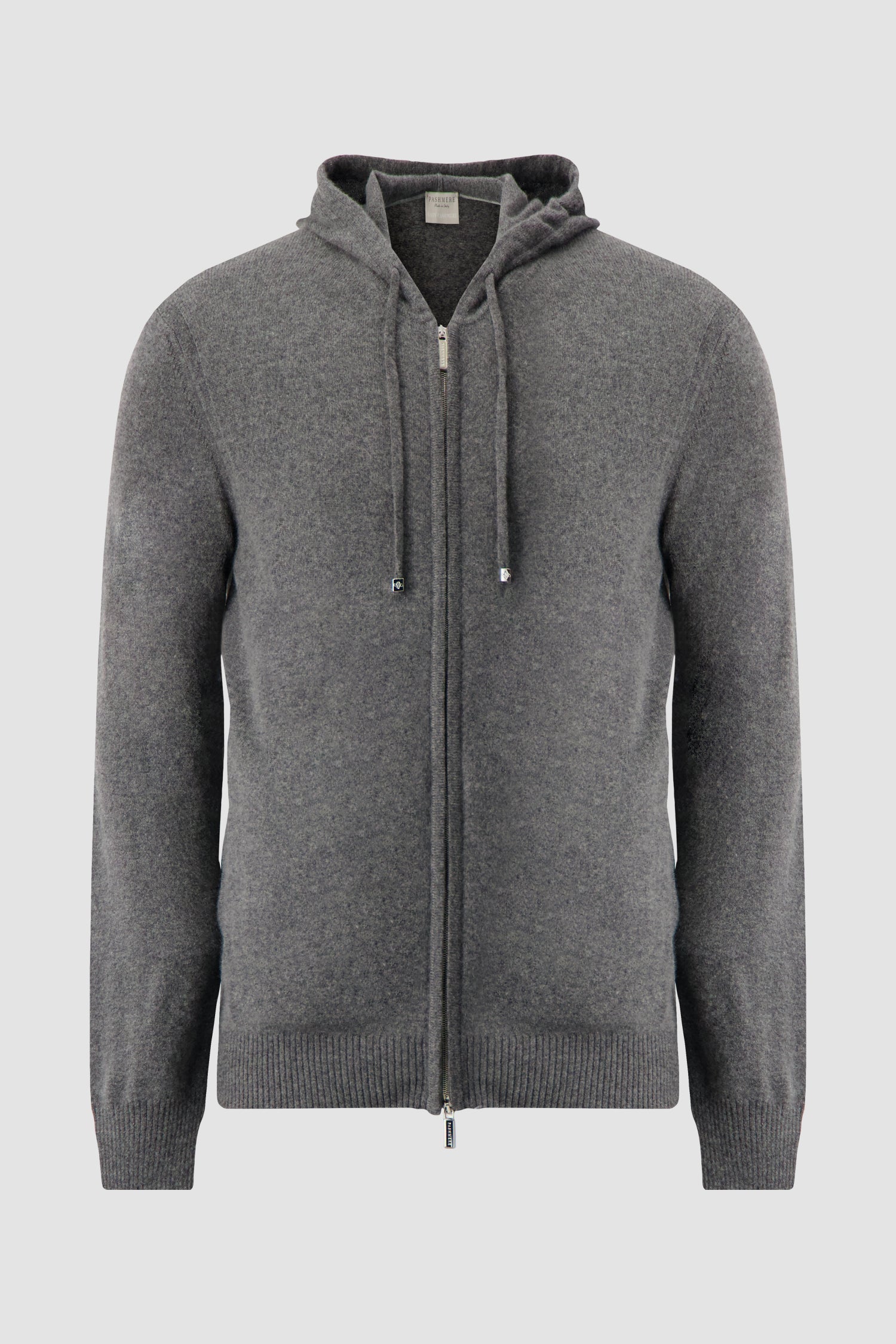 Pashmere Grey Baby Cashmere Zip Hoodie