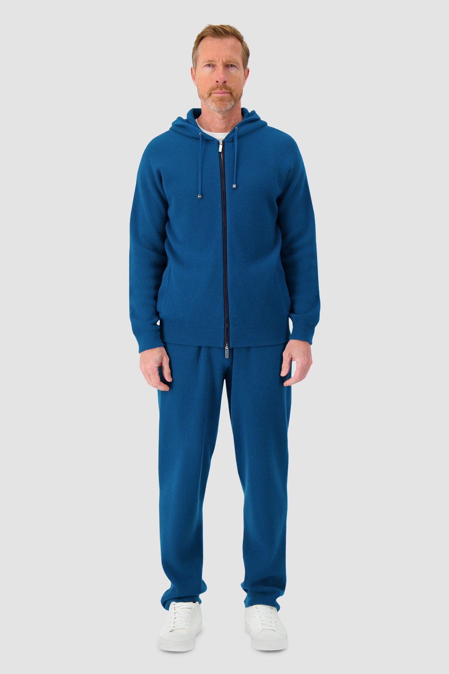Pashmere Cashmere Hoodie - Blue