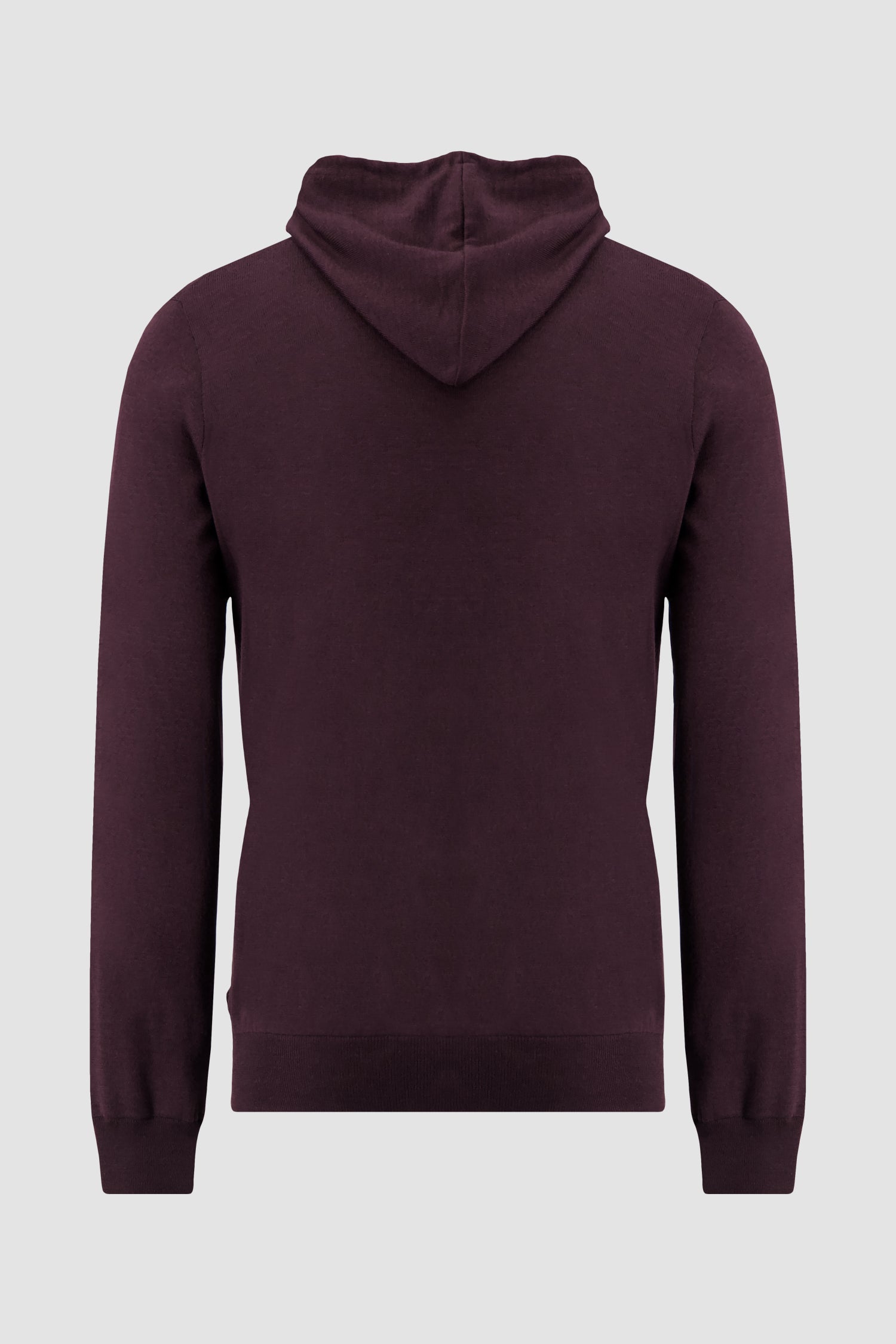 Pashmere Burgundy Wool Silk Cashmere Zip Hoodie