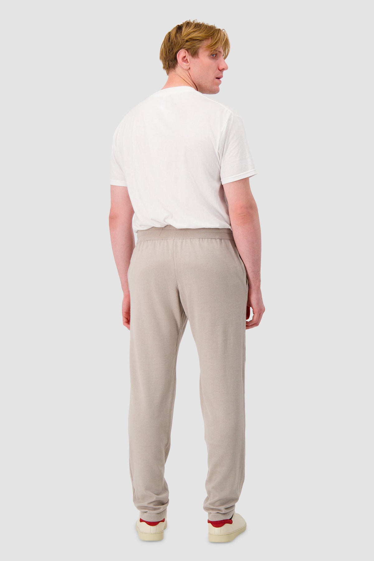 Pashmere Beige Wool Silk Sweatpant