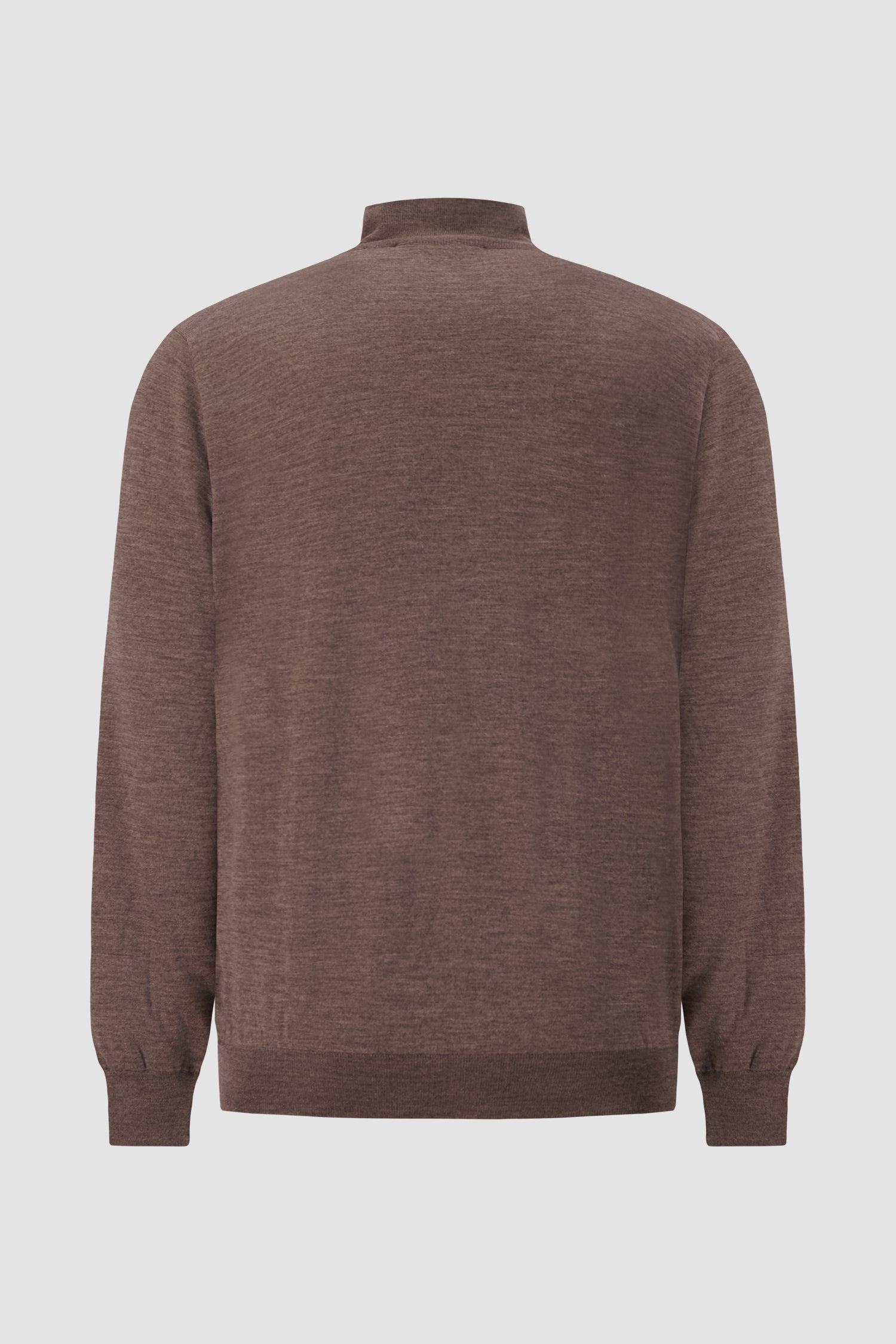 Pashmere Brown Zip Sweater