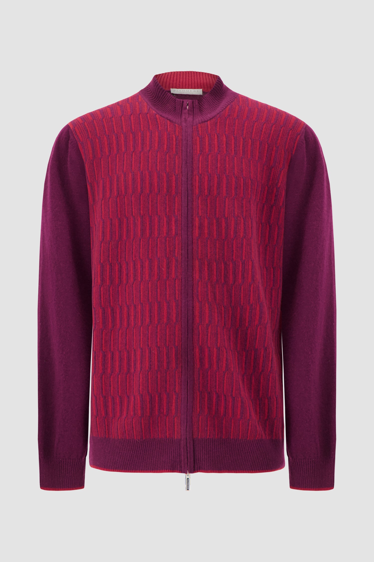 Sweat zippé en cachemire Pashmere coloris ivoire