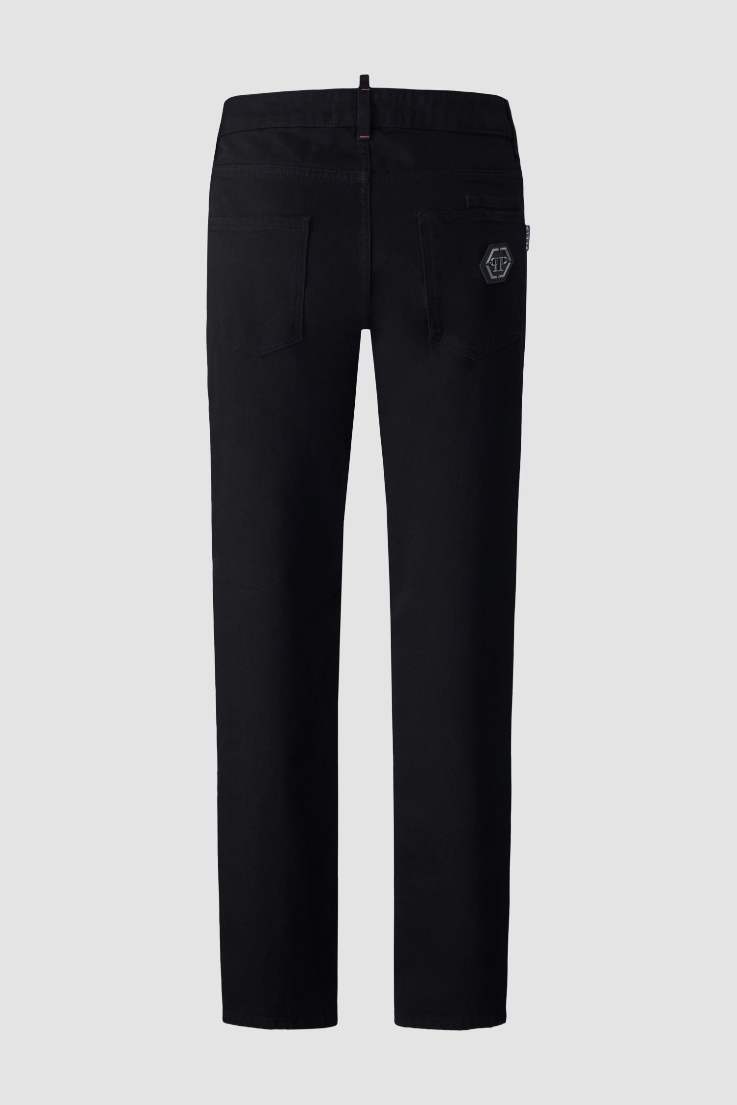 Philipp Plein Black Super Straight Cut Trousers