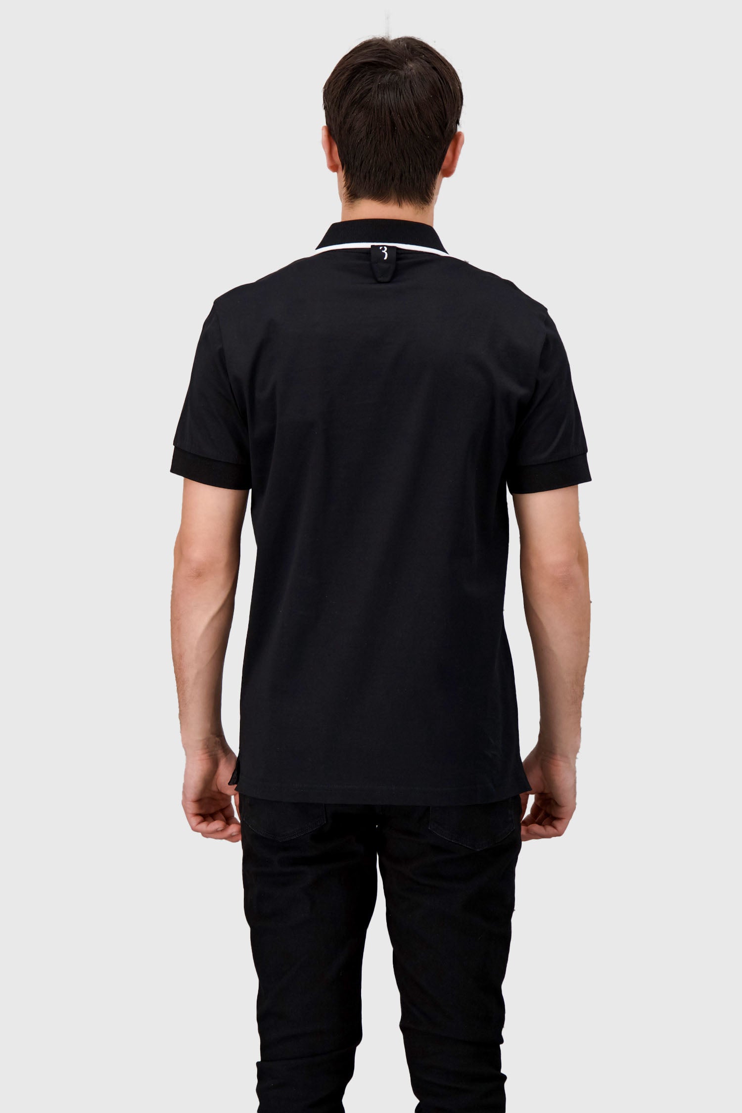 Billionaire Black SS Crest Polo