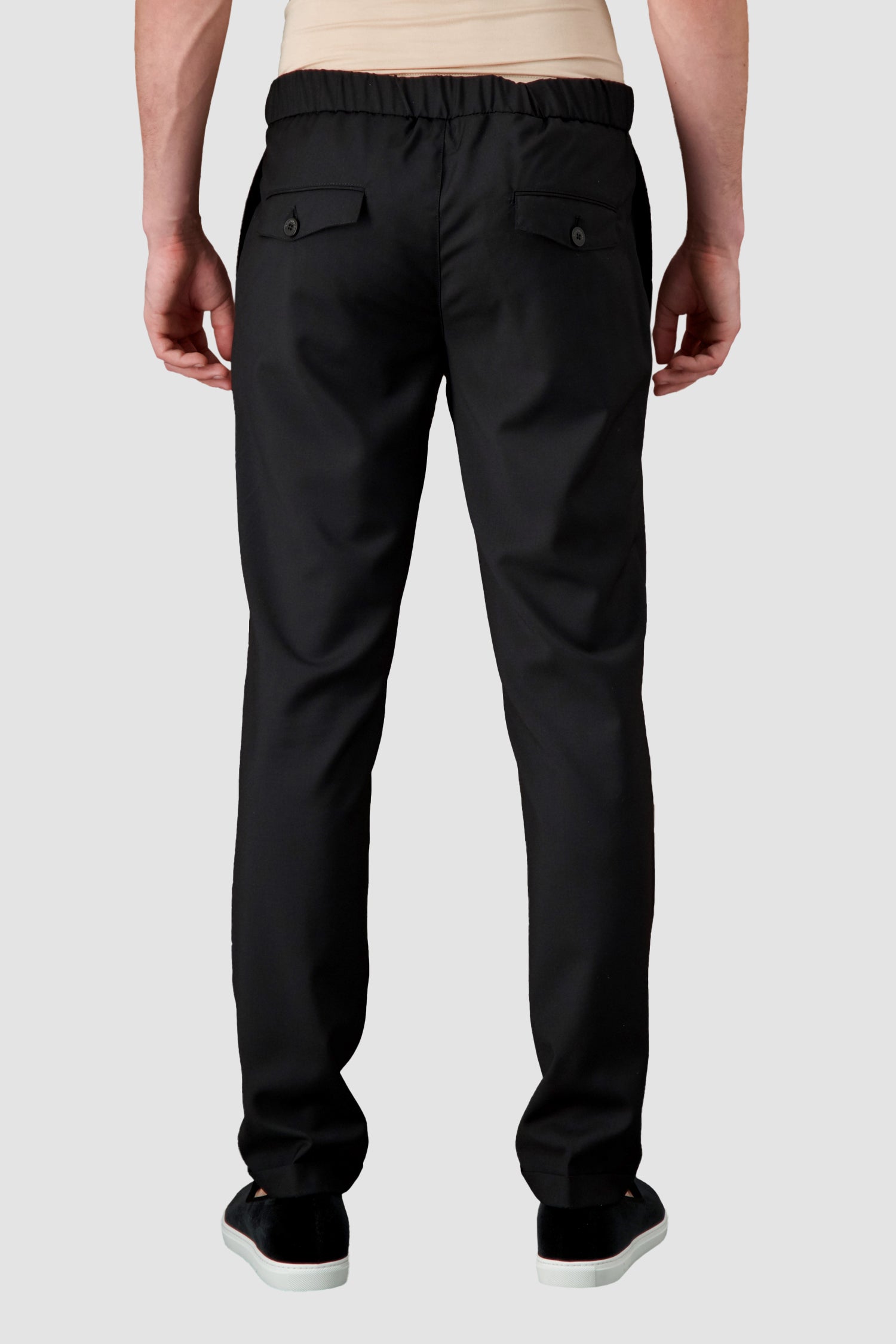 Billionaire Black Long Double B Trousers