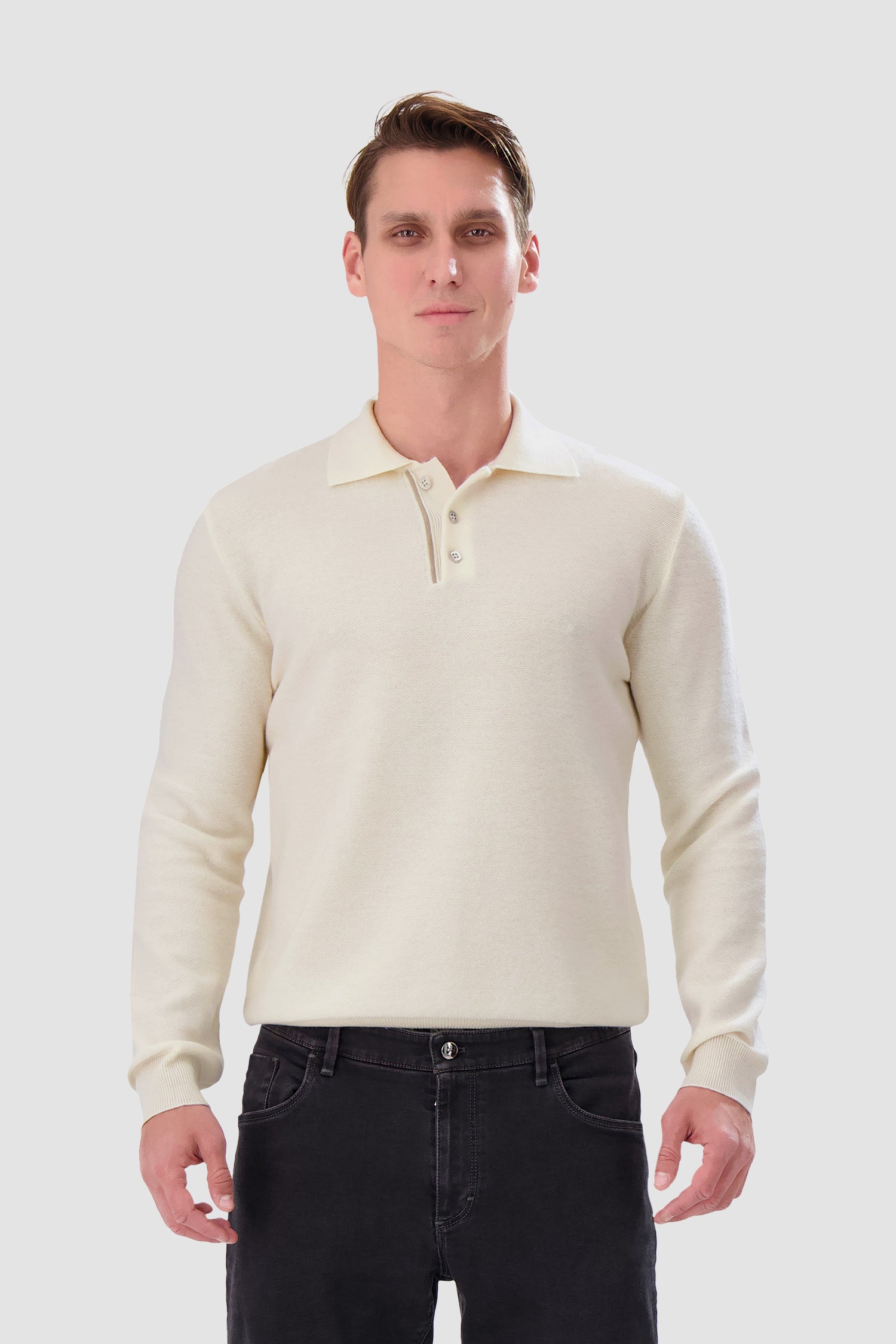 Zilli White Buttoned Sweater