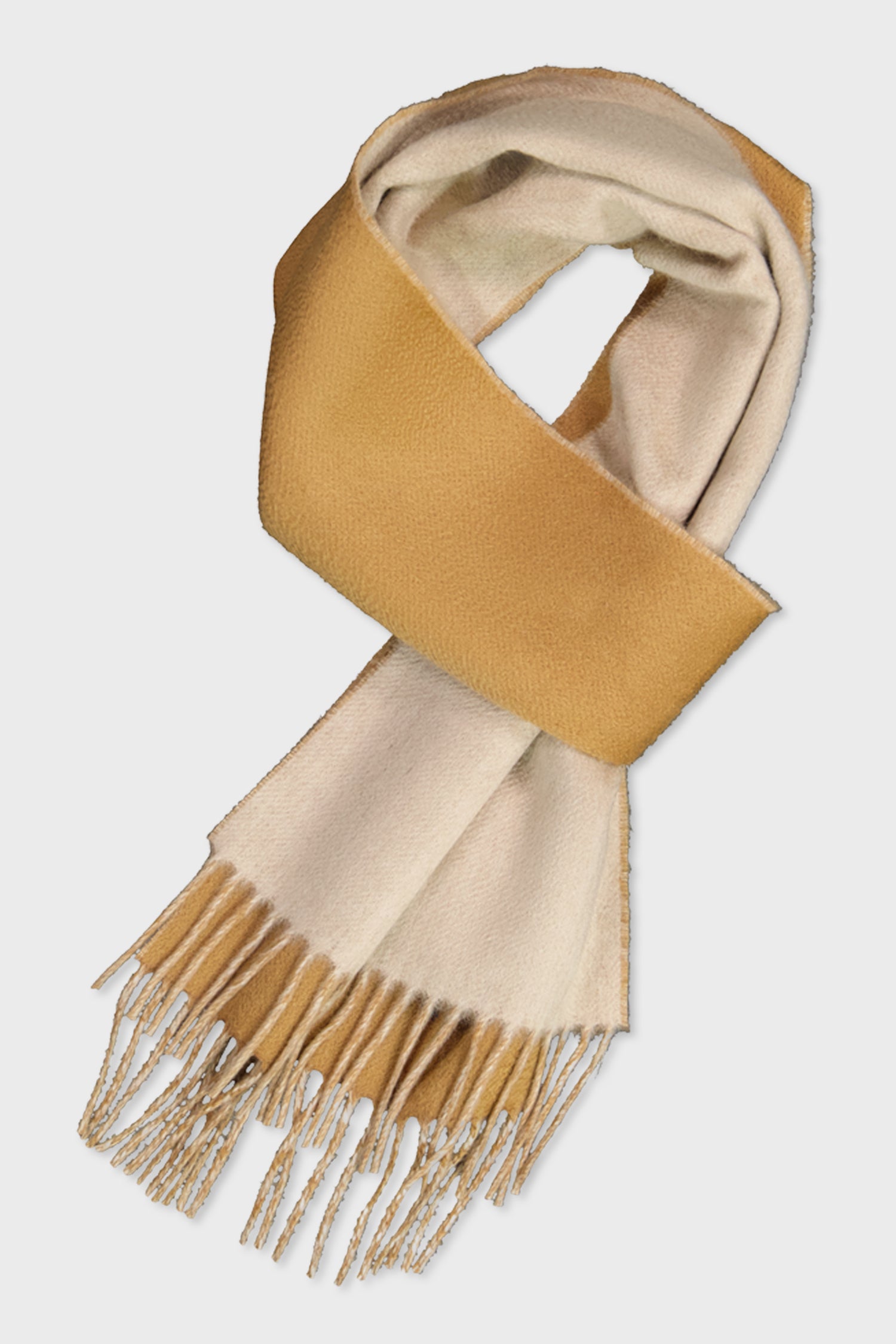 Lanificio Colombo Beige/Brown Cashmere Scarf