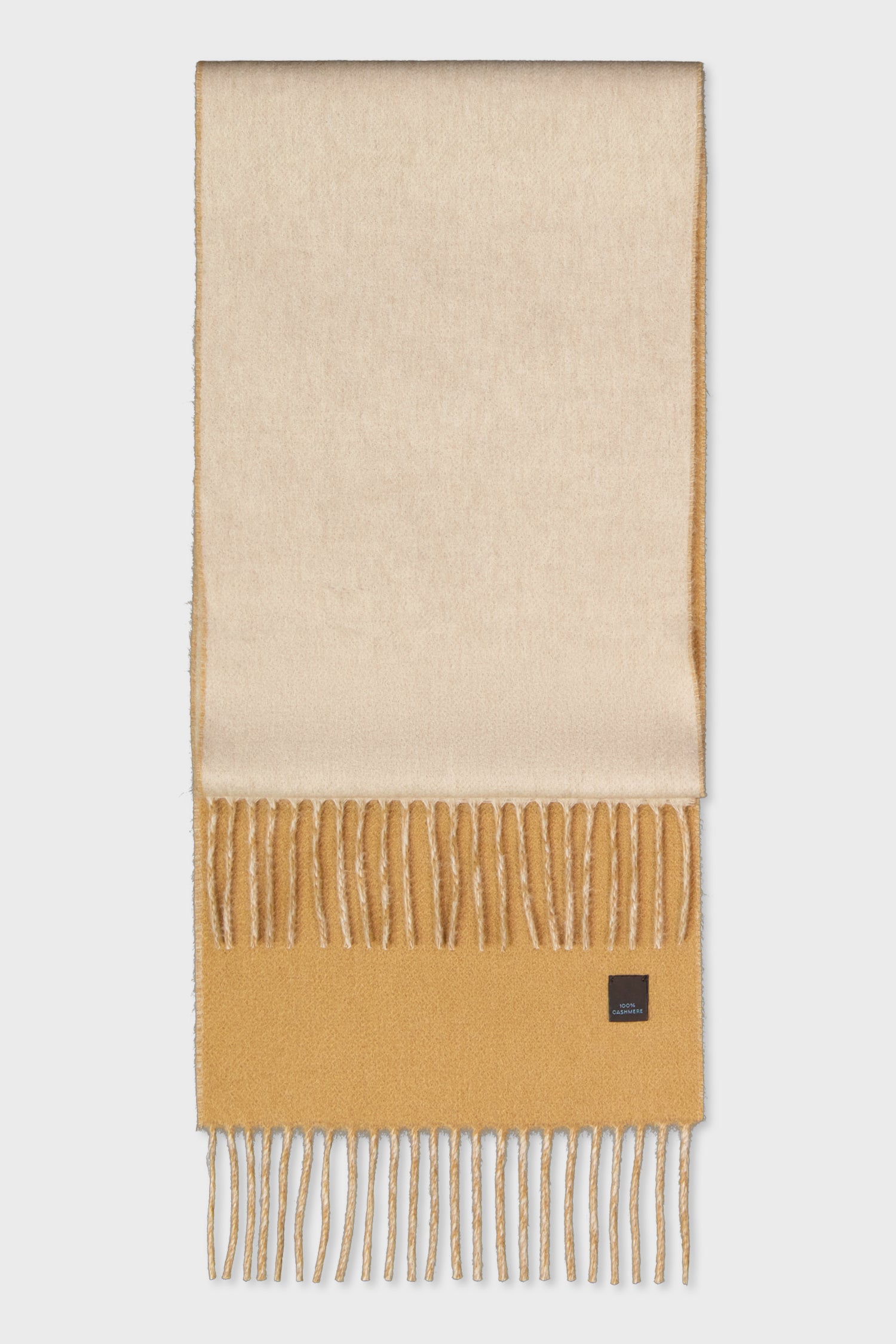 Lanificio Colombo Beige/Brown Cashmere Scarf