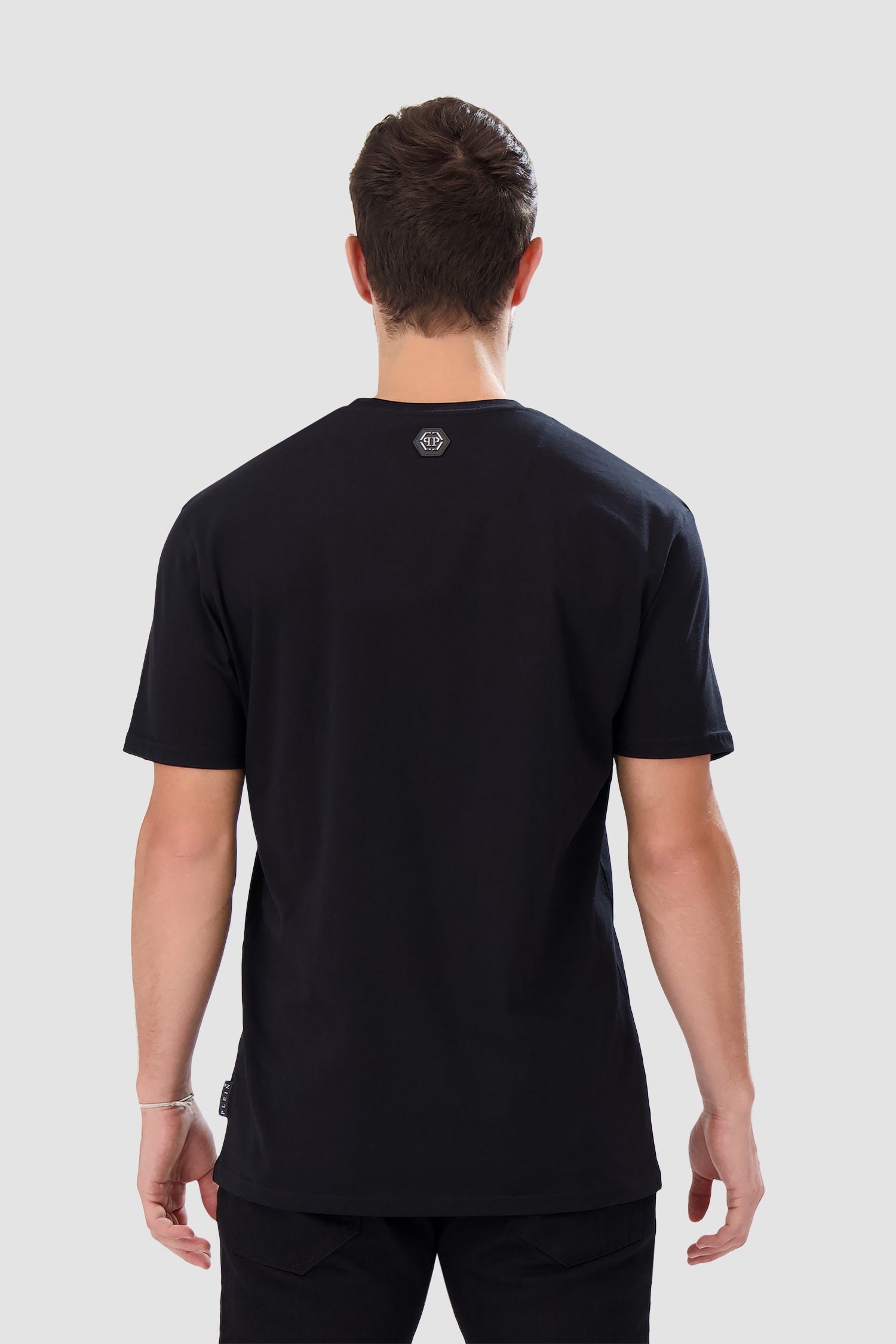 Philipp Plein Black Round Neck SS PAK T-shirt