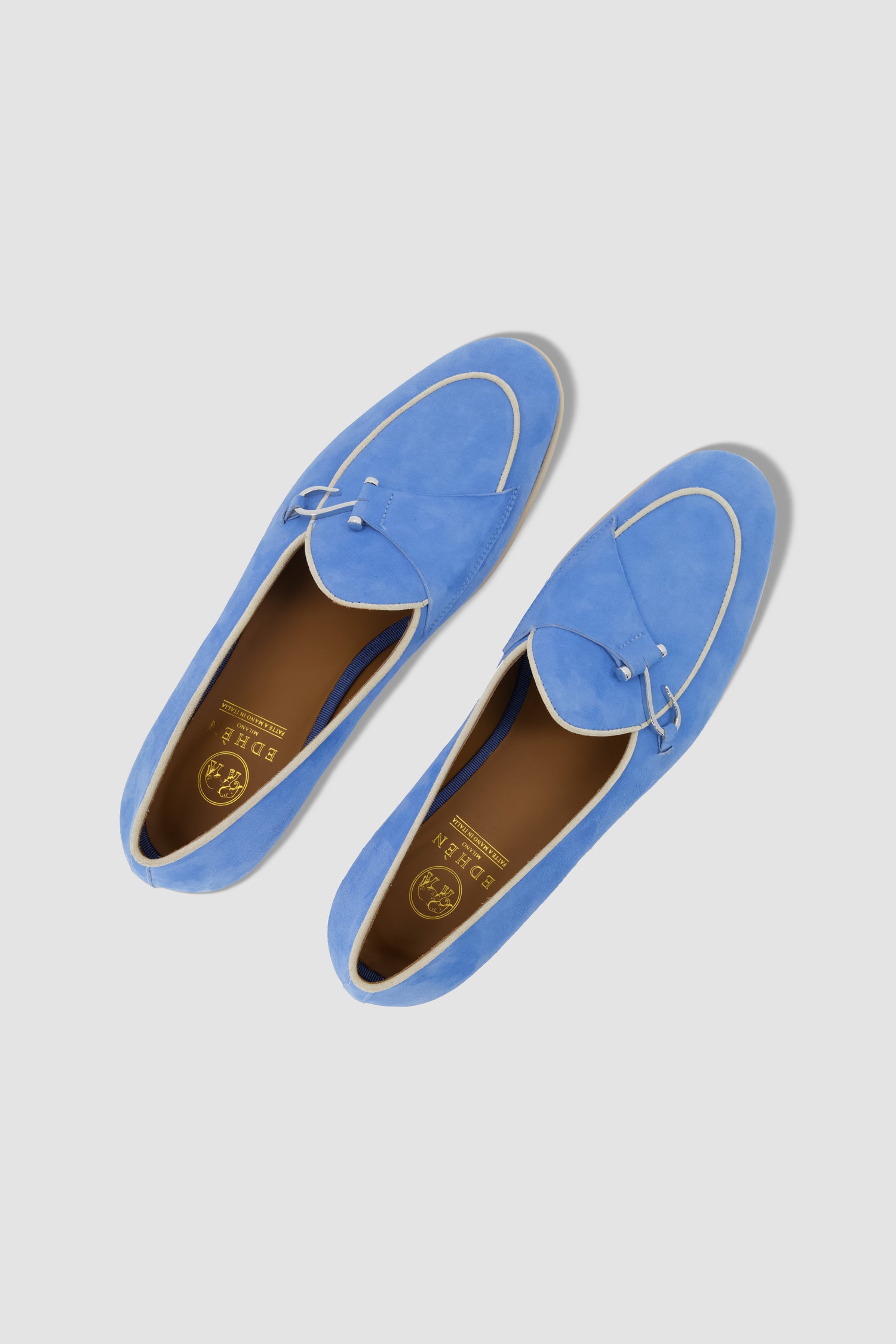Edhen Milano Comporta Go Blue Suede Loafers
