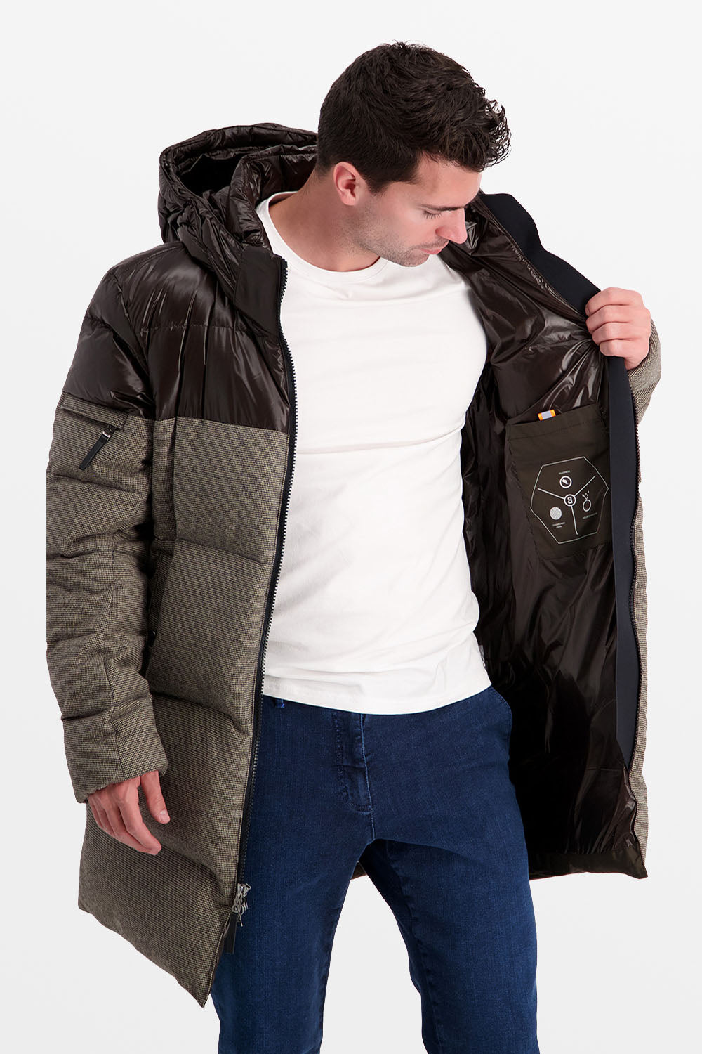 Bogner Brown Long Down Jacket