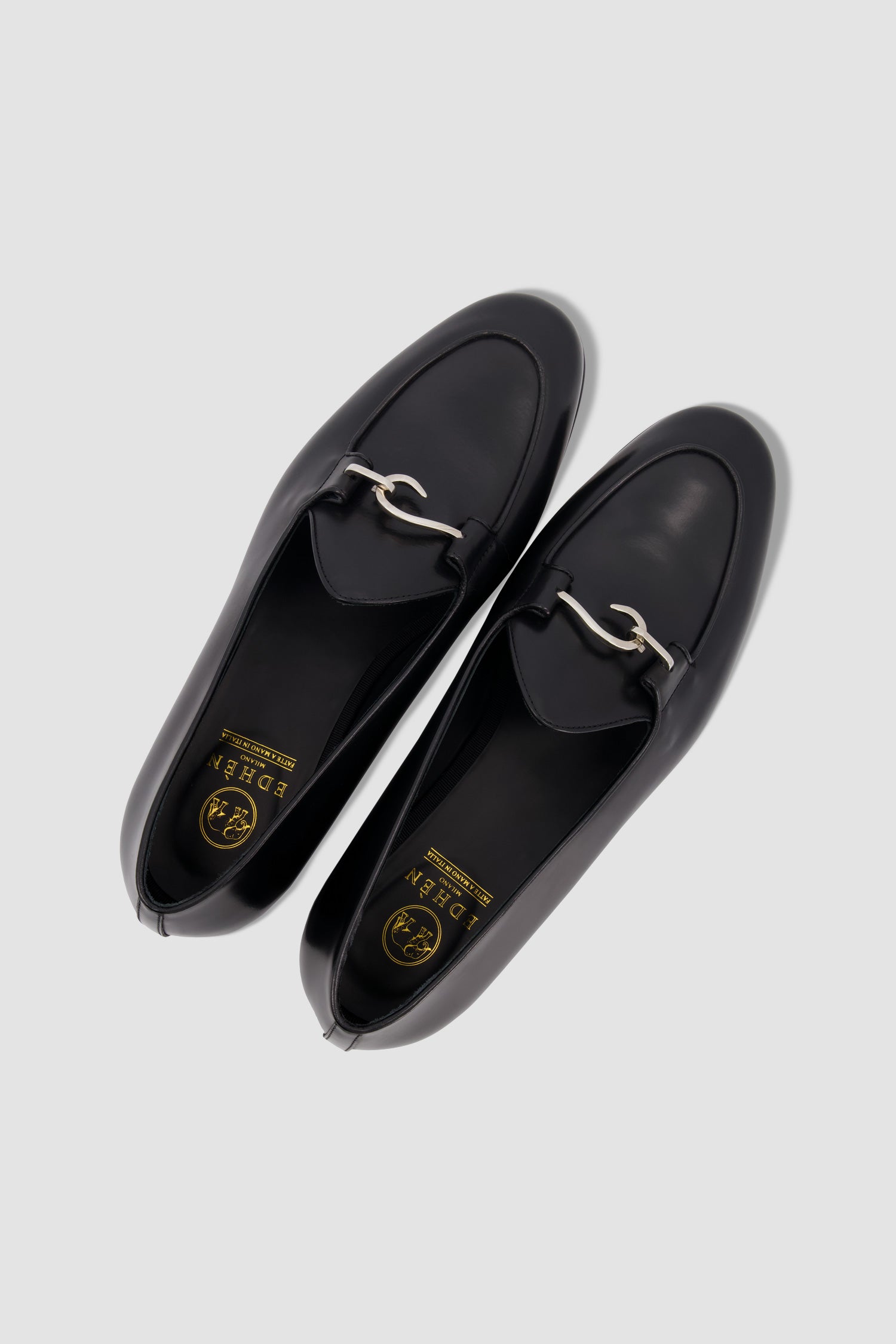 Edhen Milano Comporta Black Leather Loafers