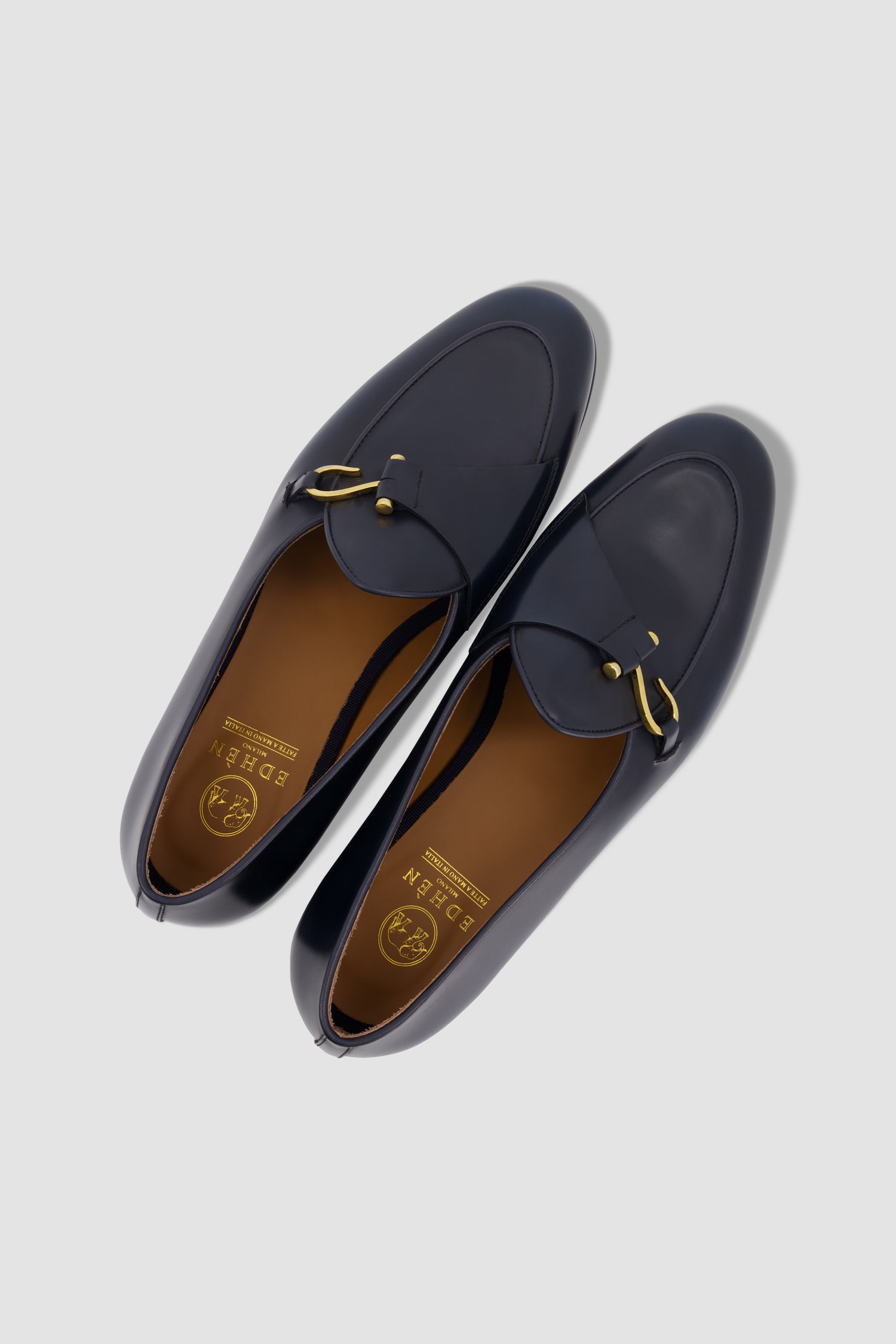 Edhen Milano Comporta Blue Leather Loafers
