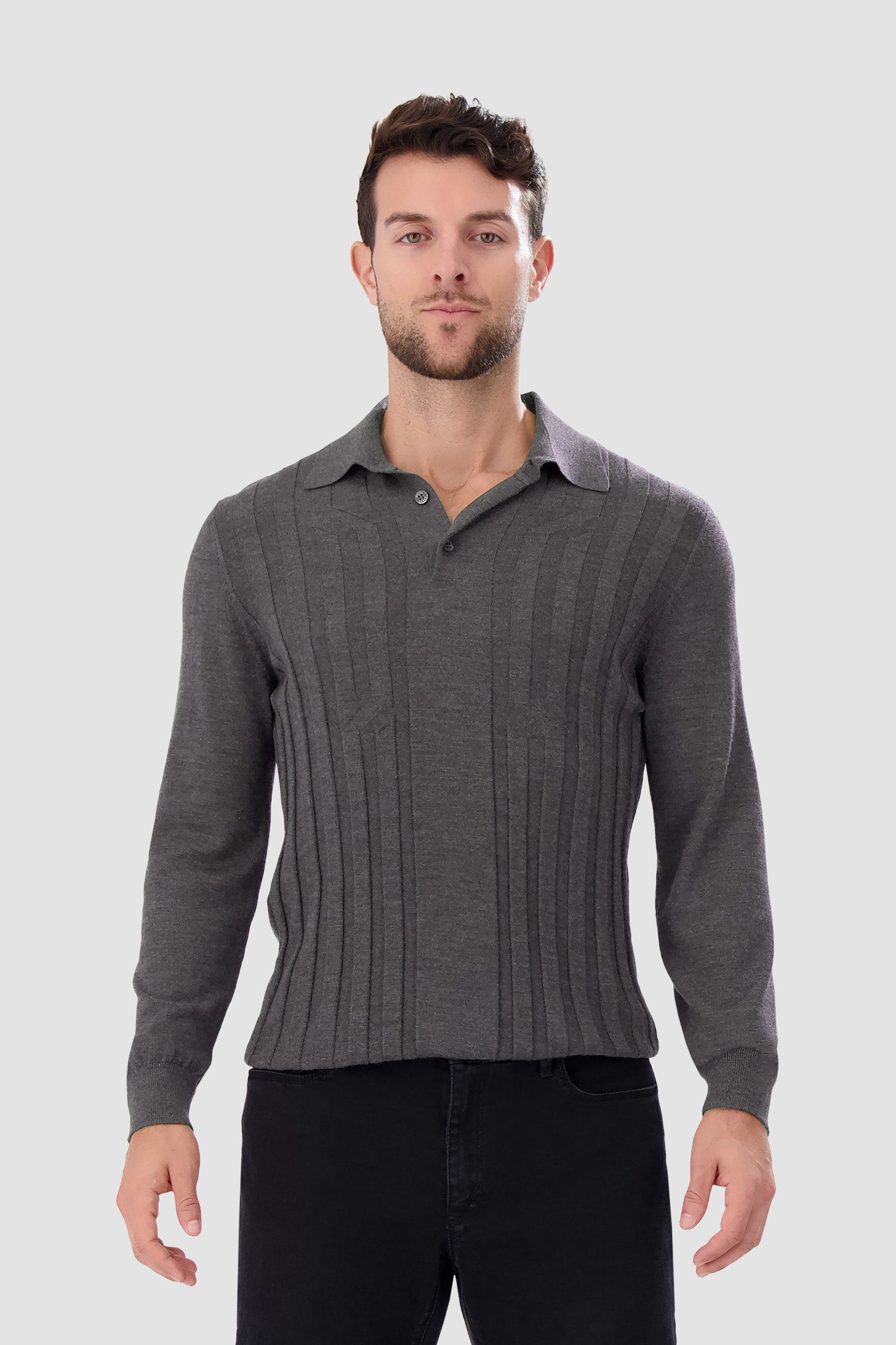 Zilli Dark Grey Buttoned Sweater