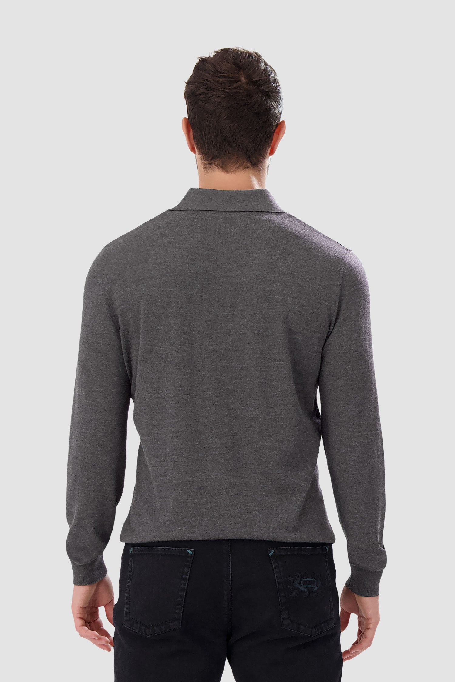 Zilli Dark Grey Buttoned Sweater