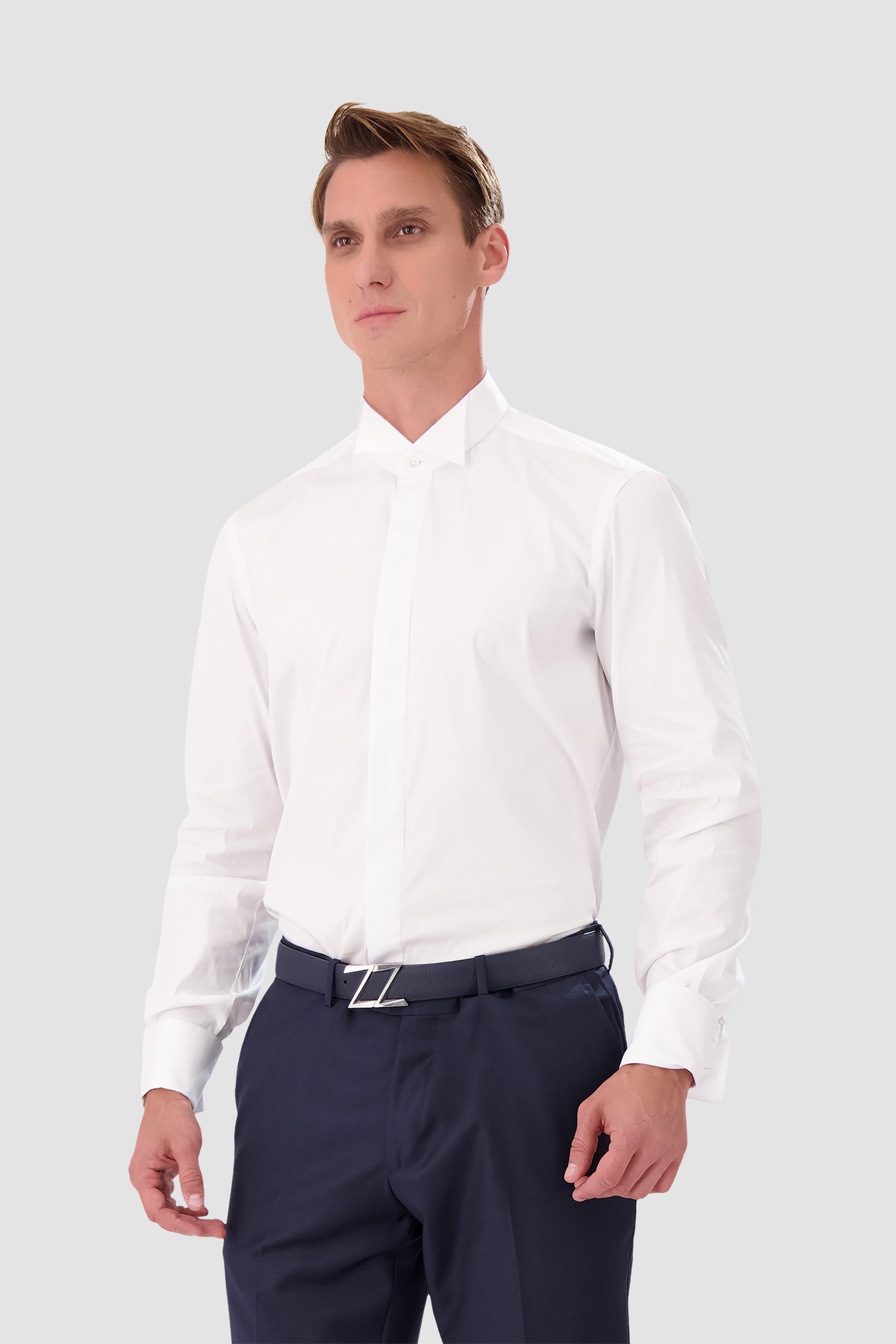 Barba Napoli White Classic Shirt